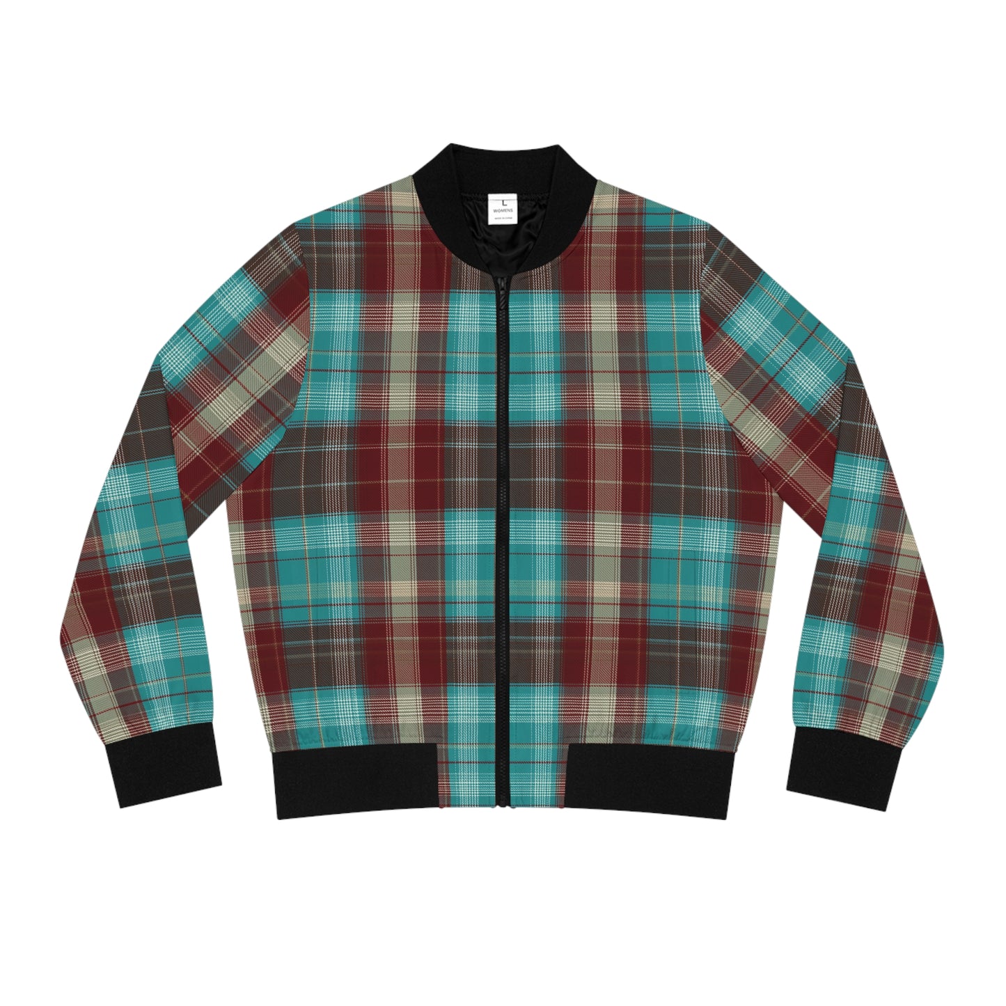 Deep Plaid  Bomber