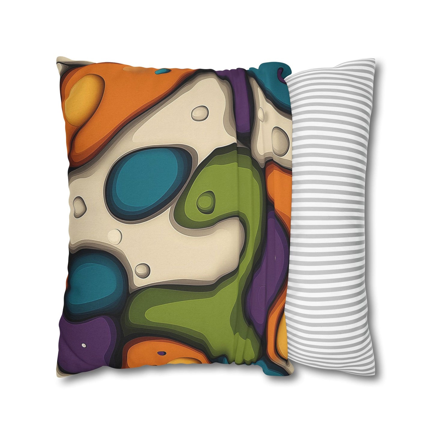 Lava Lamp Dreams- Square Polyester Pillowcase