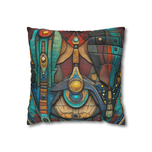 Ancient Geometry - Square Polyester Pillowcase