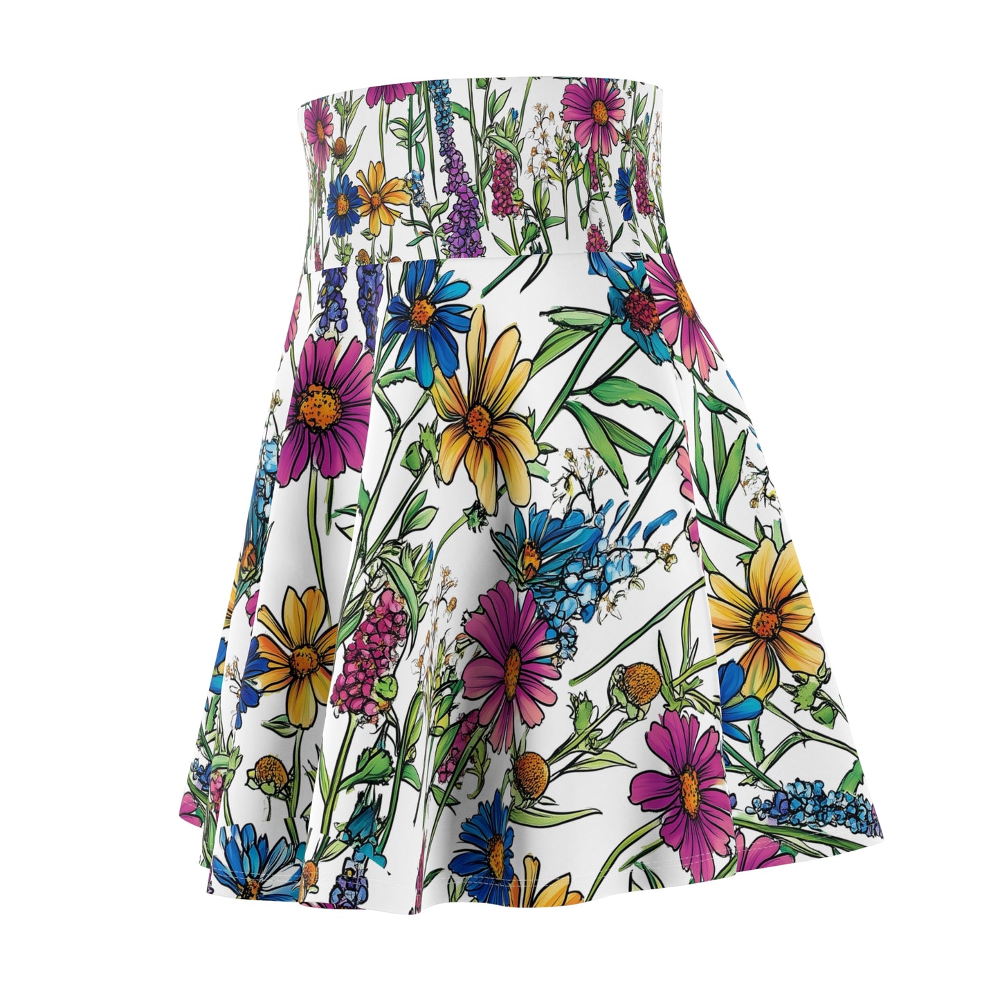 Priest Lake Wildflower Women's Skater Skirt #2