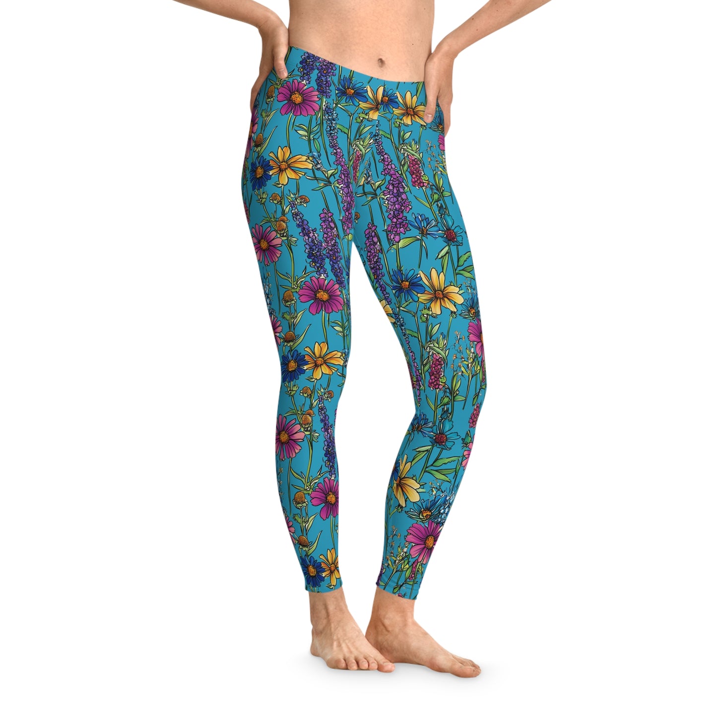 Priest Lake Wildflower Stretchy Leggings