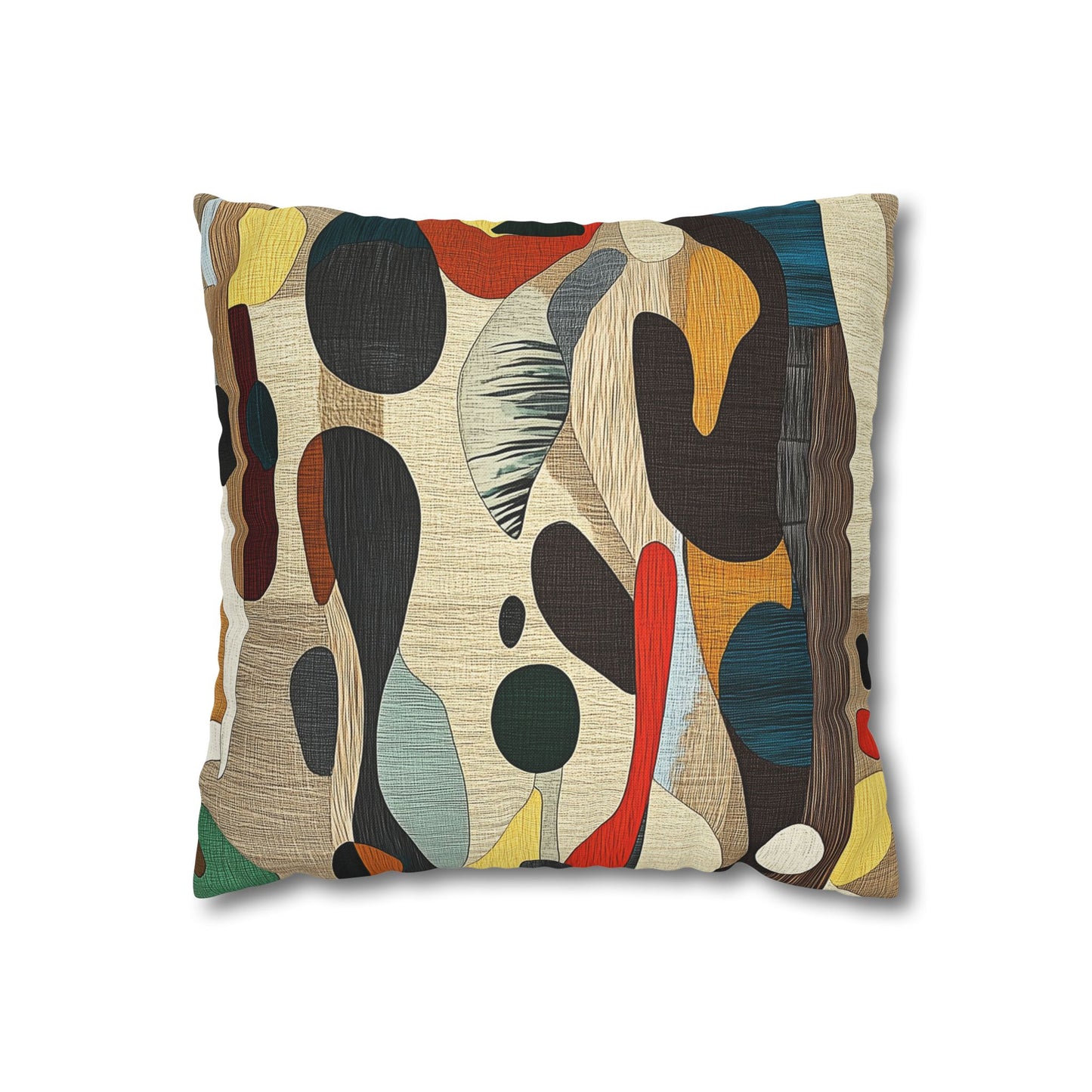 Organic Rhythms - Square Polyester Pillowcase