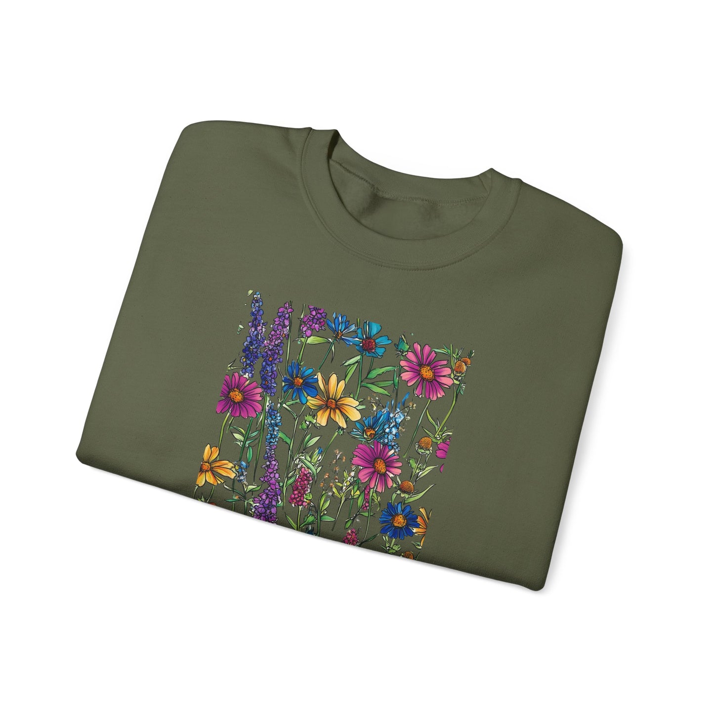 Priest Lake Wildflower Lake Ultra Cotton Crewneck Sweatshirt