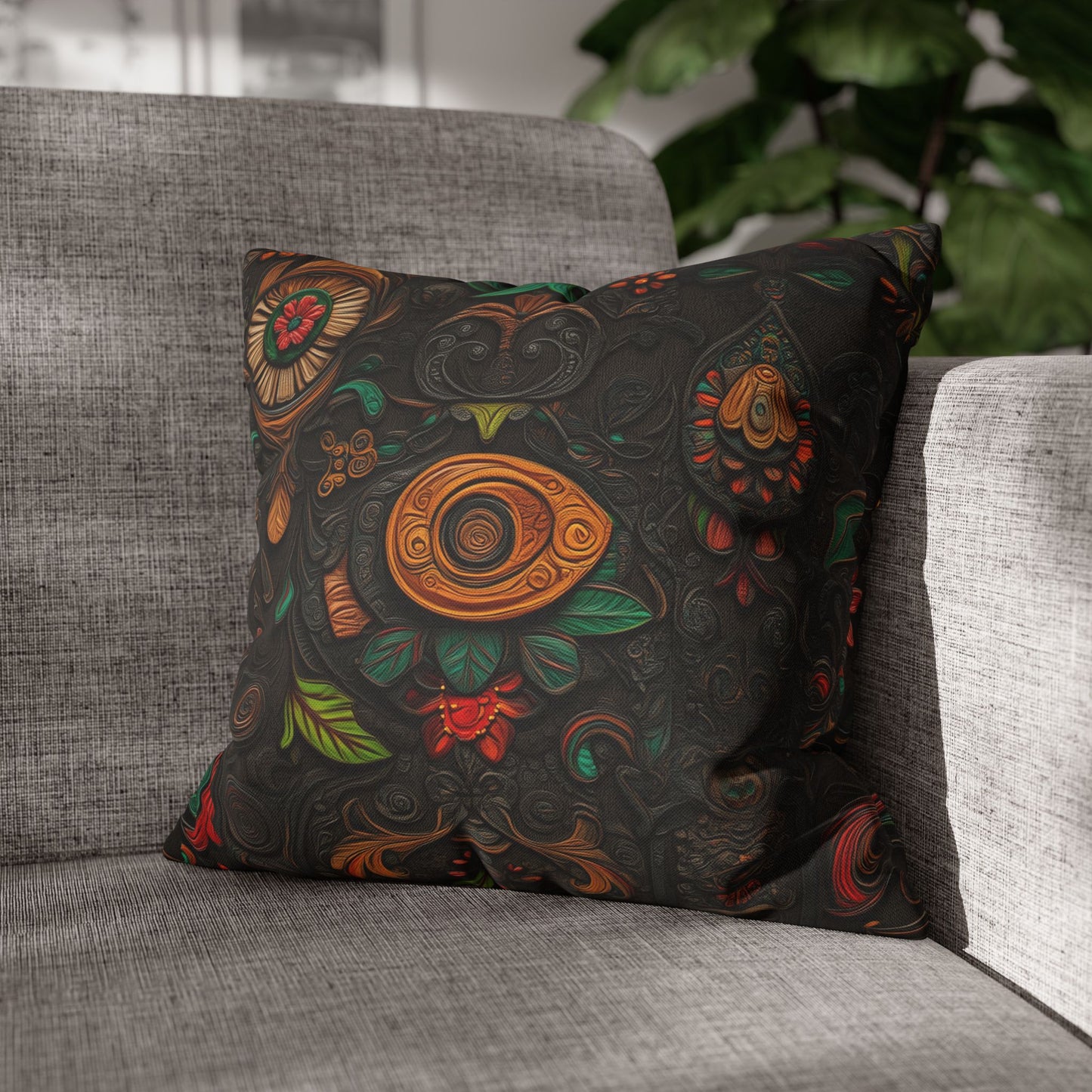 Organic Oasis - Square Polyester Pillowcase