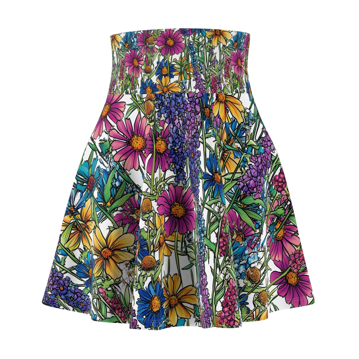 Priest Lake Wildflower Women's Skater Skirt #1