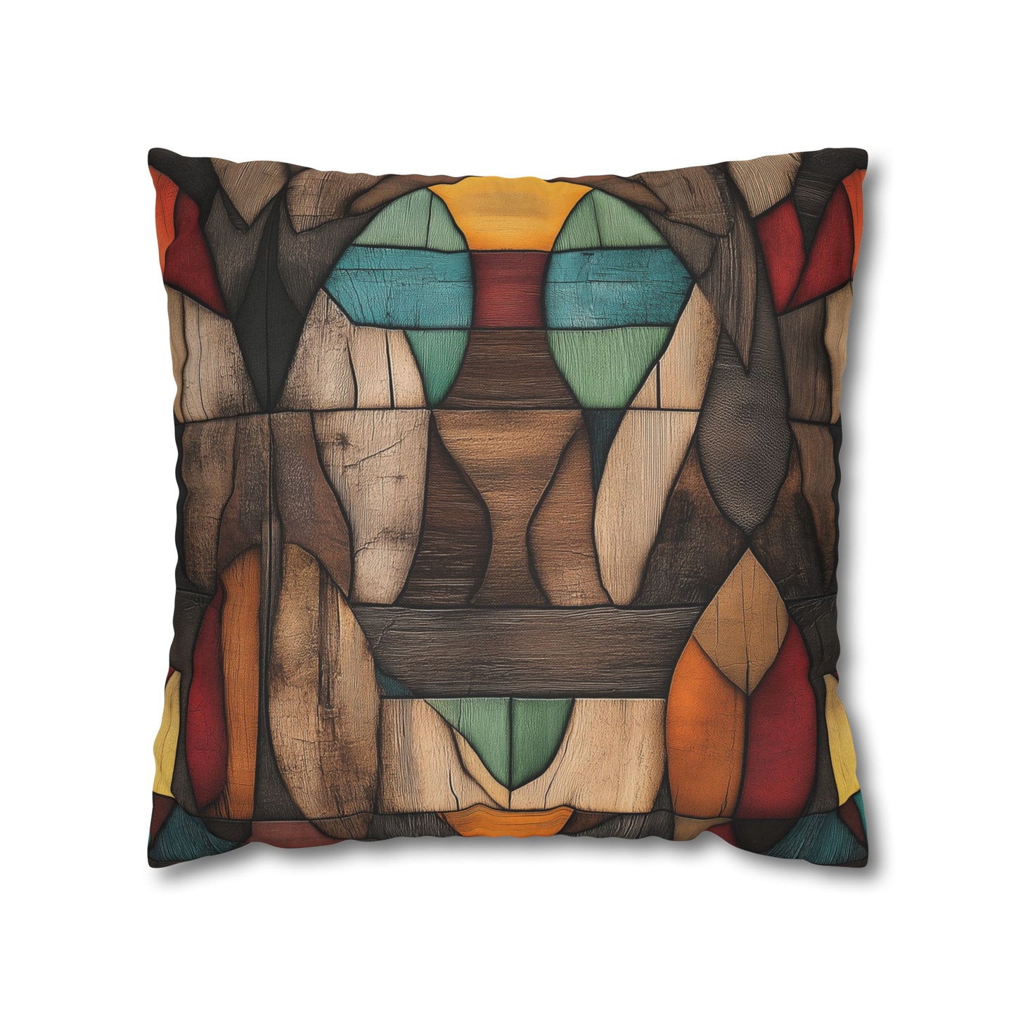 Chromatic Mosaic - Square Polyester Pillowcase