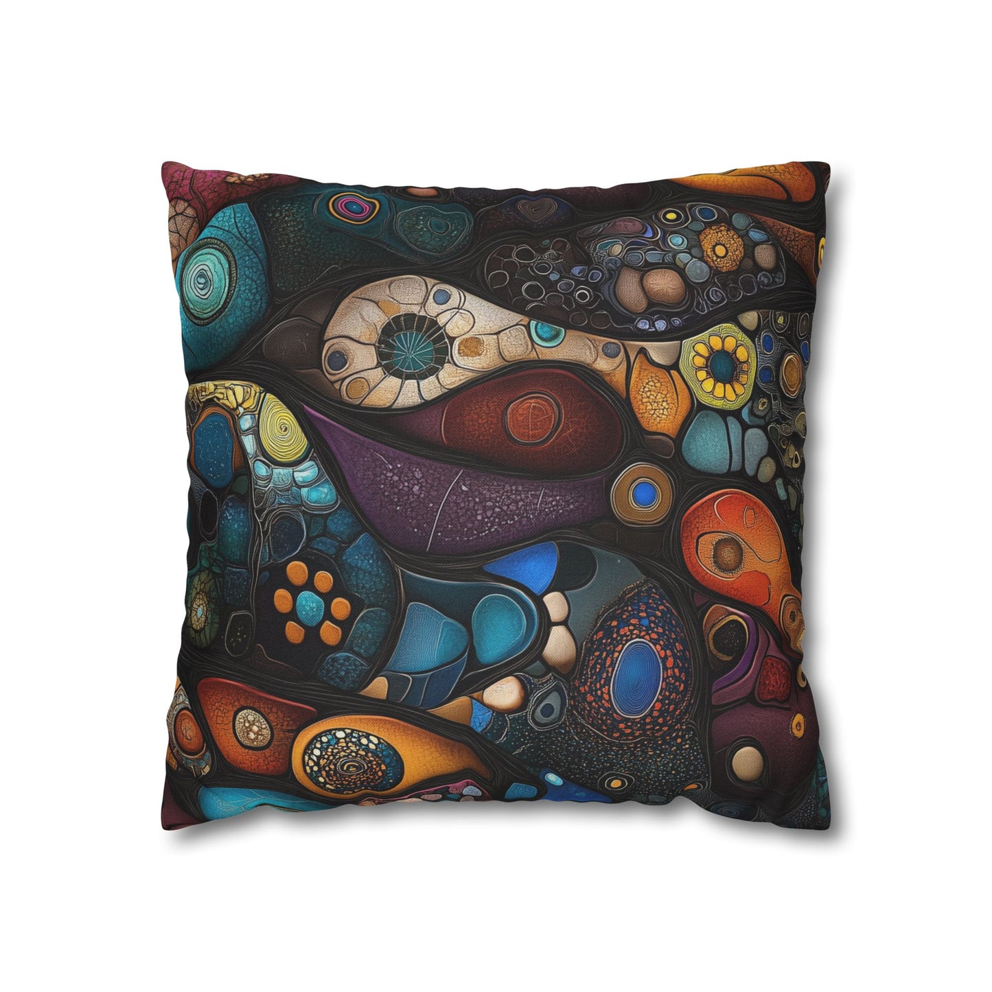 Cosmic Cells - Square Polyester Pillowcase