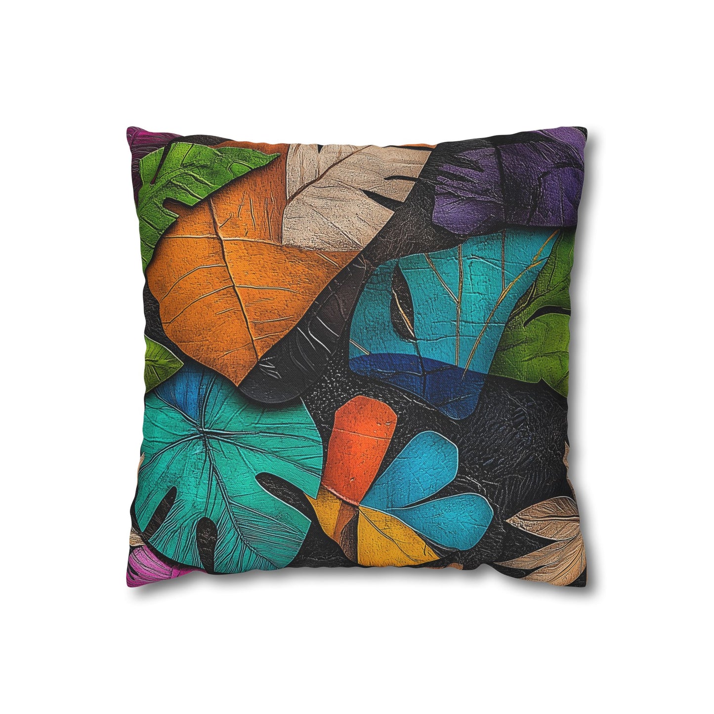 Tropical Vibrancy- Square Polyester Pillowcase