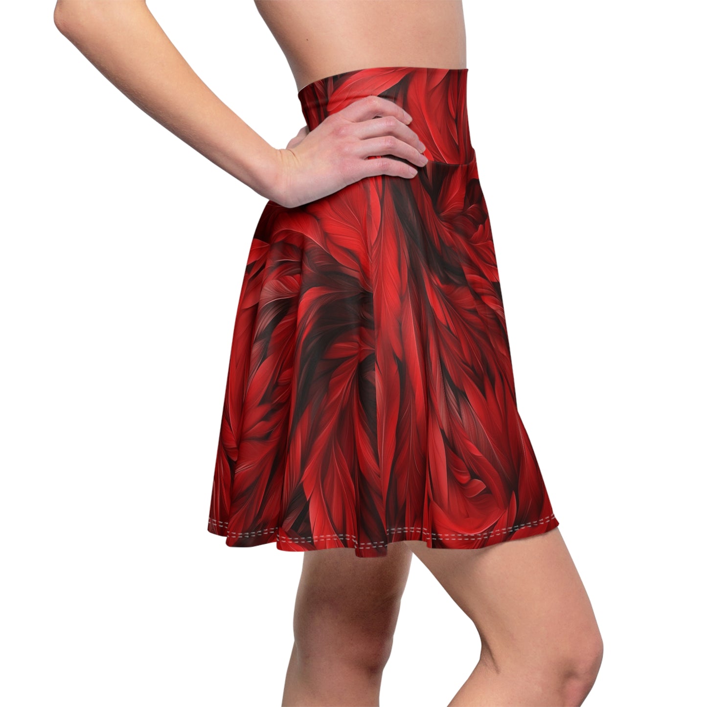 Cardinal Feather Skater Skirt