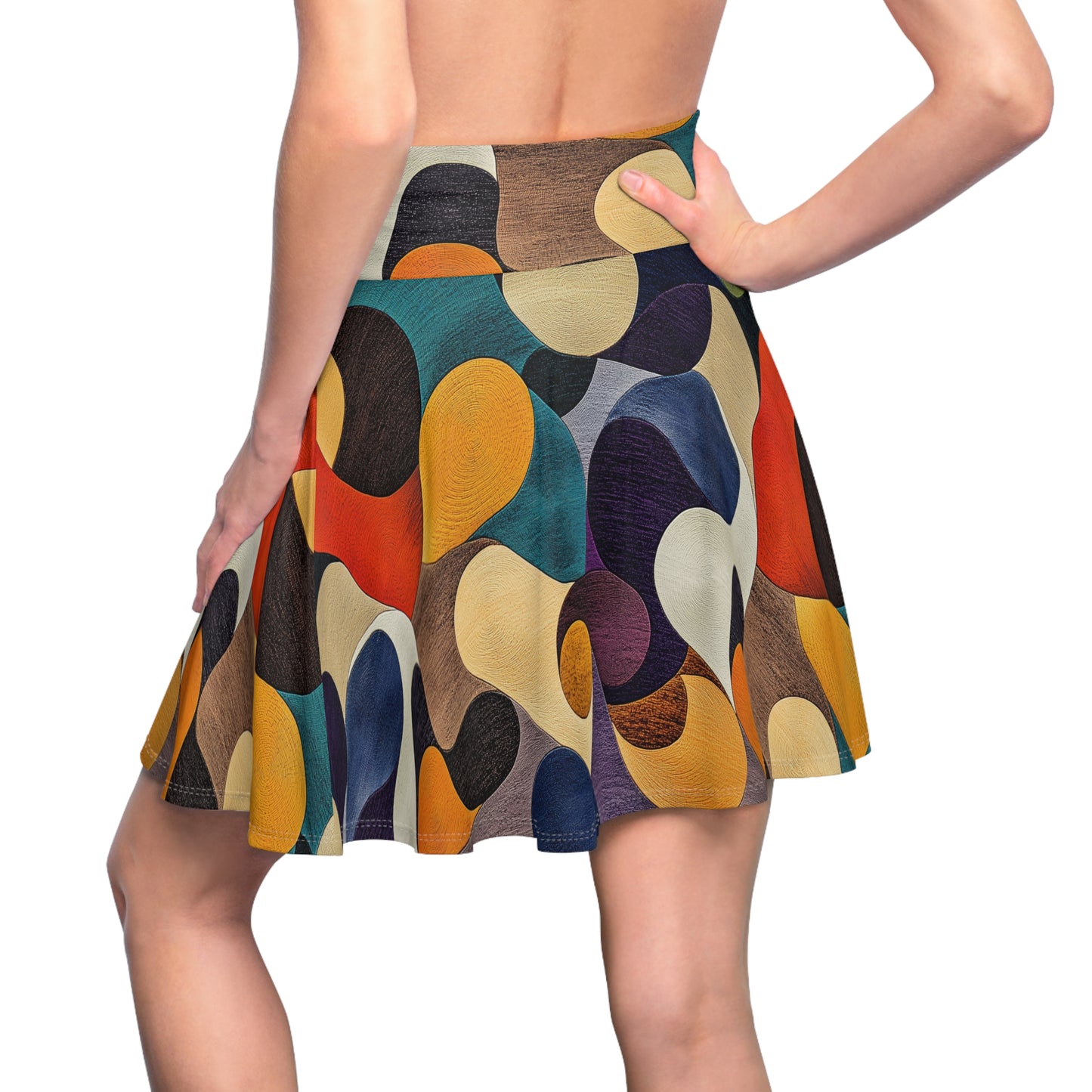 Chromatic Pebbles Skater Skirt