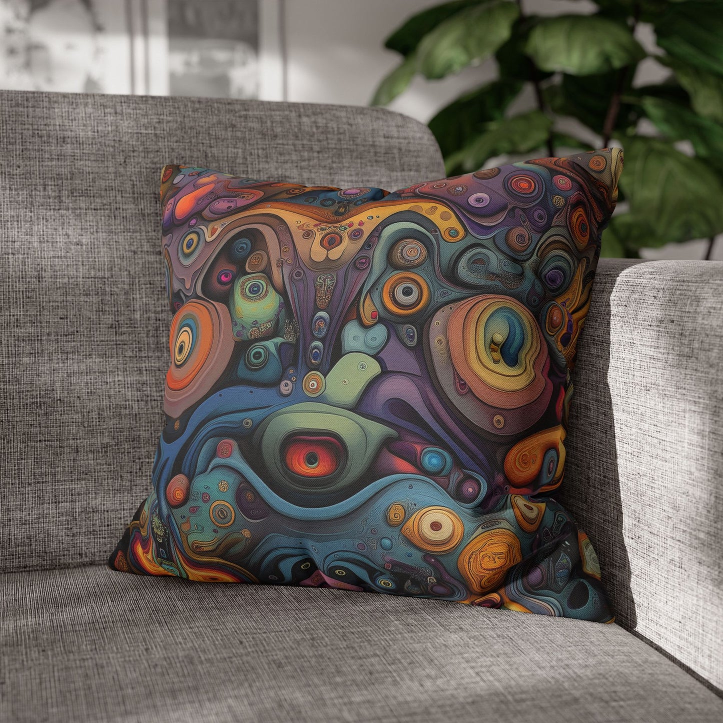 Surreal Vortex- Square Polyester Pillowcase