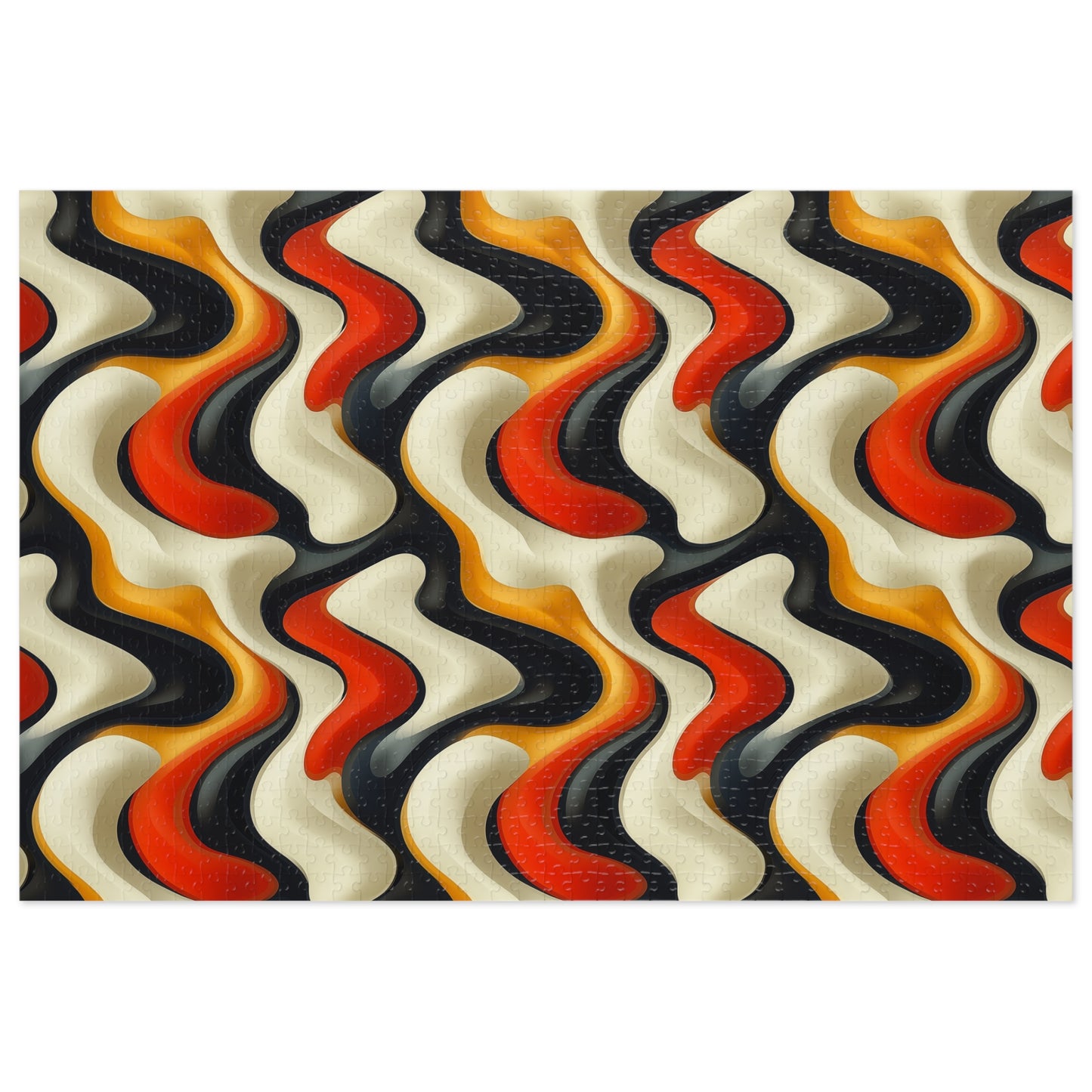 Brown Swirlino Jigsaw Puzzle 2