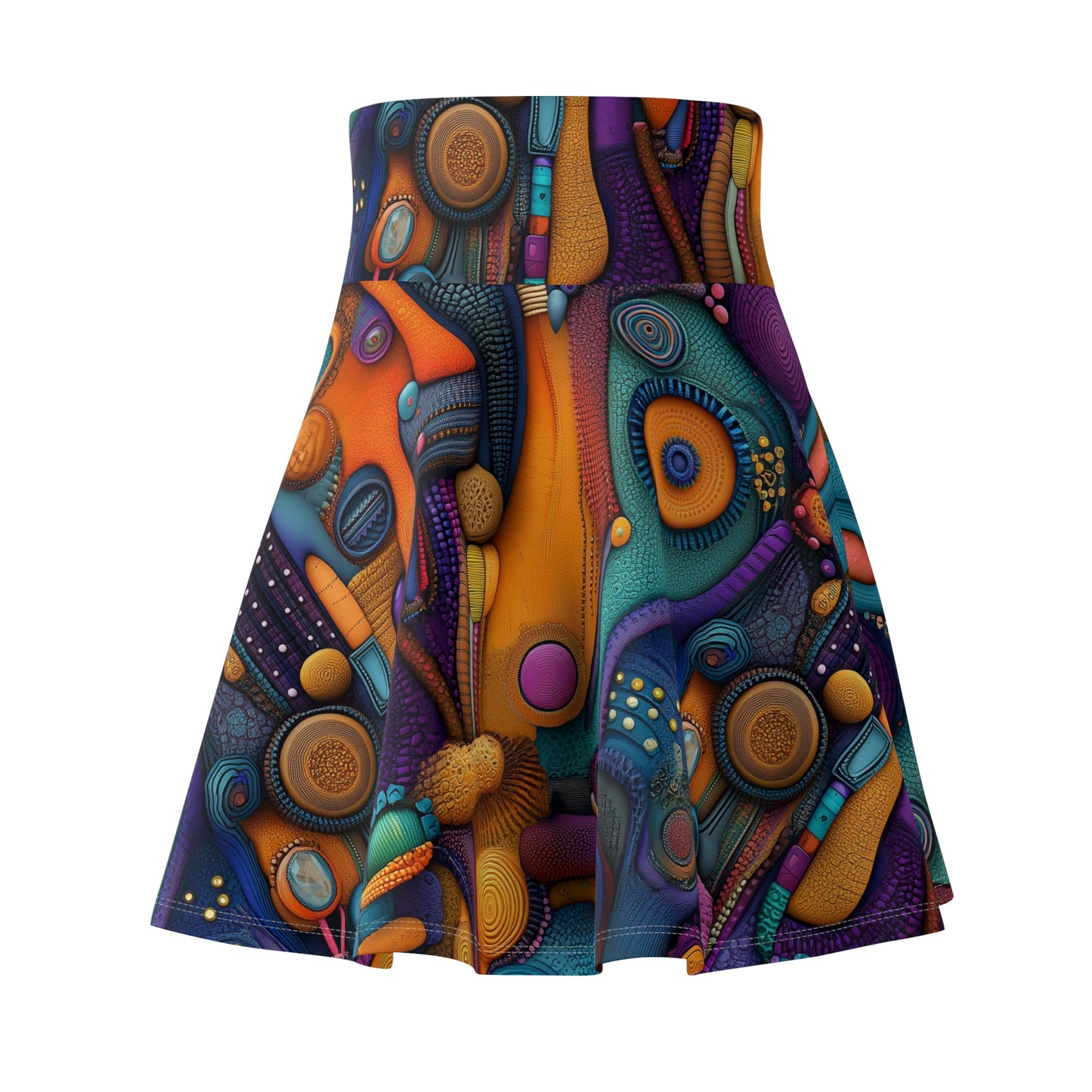 Vibrant Chaos Skater Skirt
