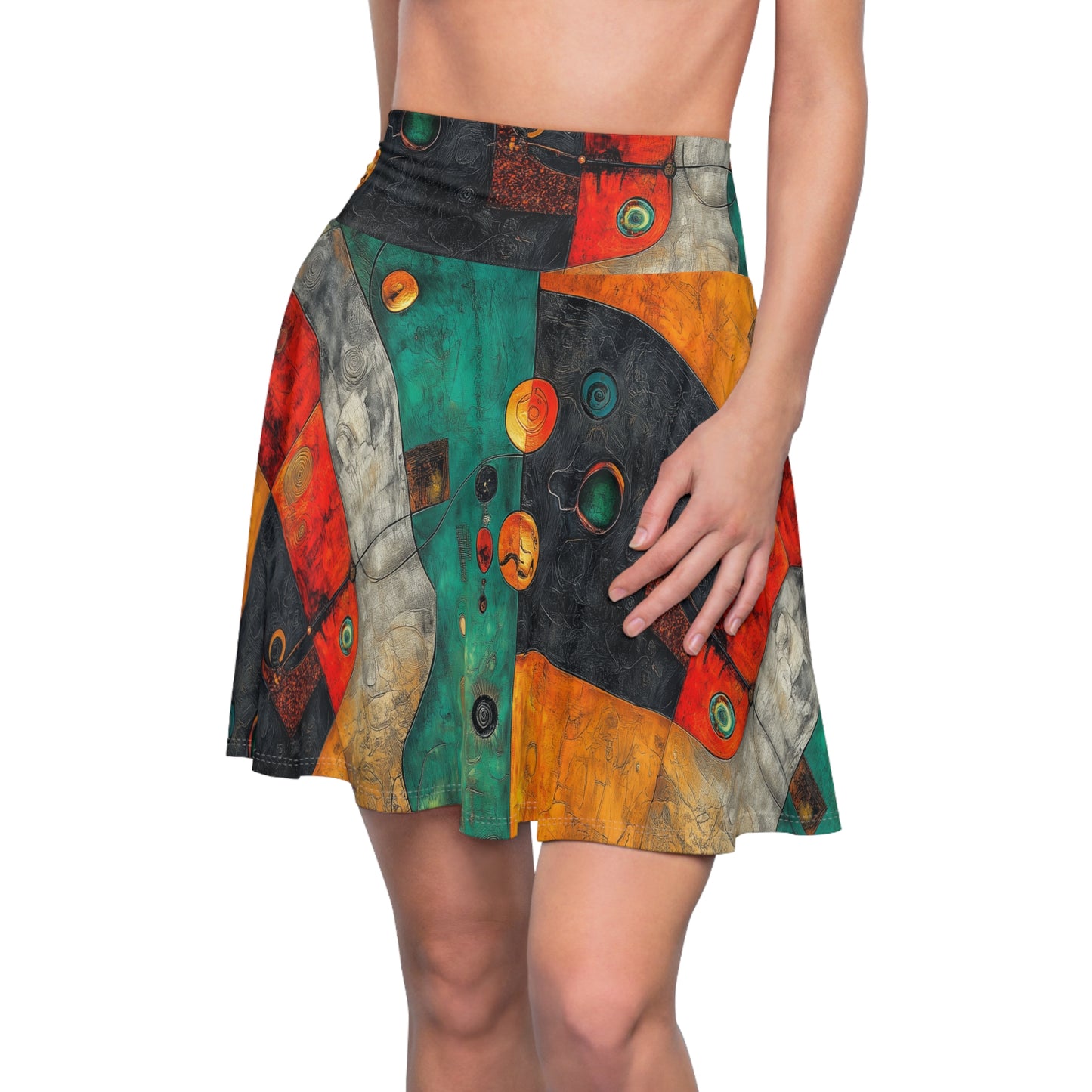 Abstract Kaleidoscope - Skater Skirt