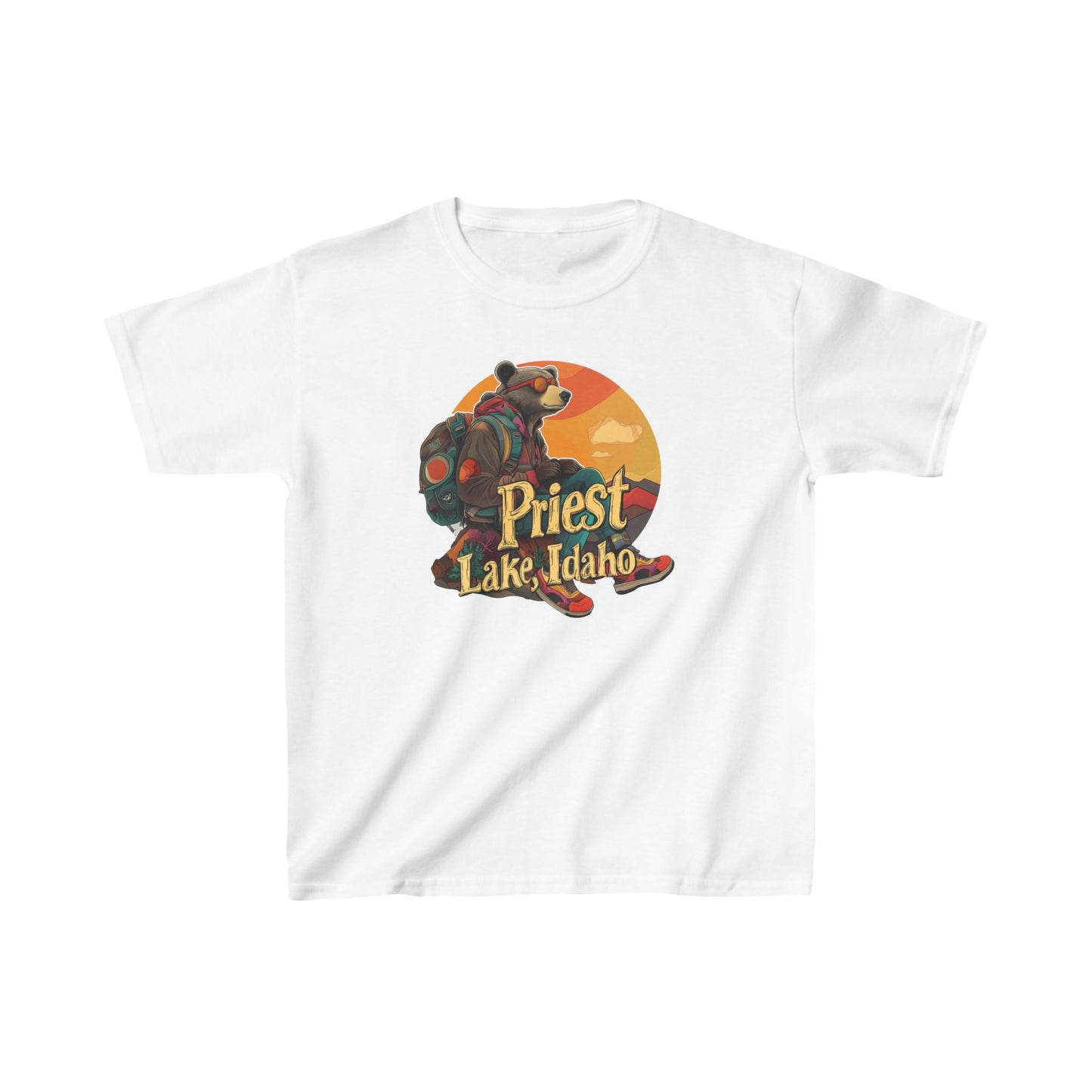 Hiker Bear 1 Kids T-shirt