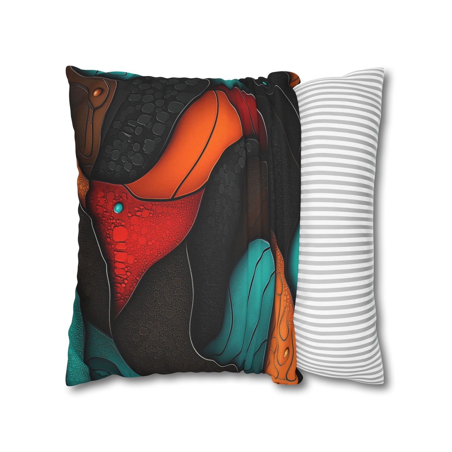 Cellular Symphony - Square Polyester Pillowcase