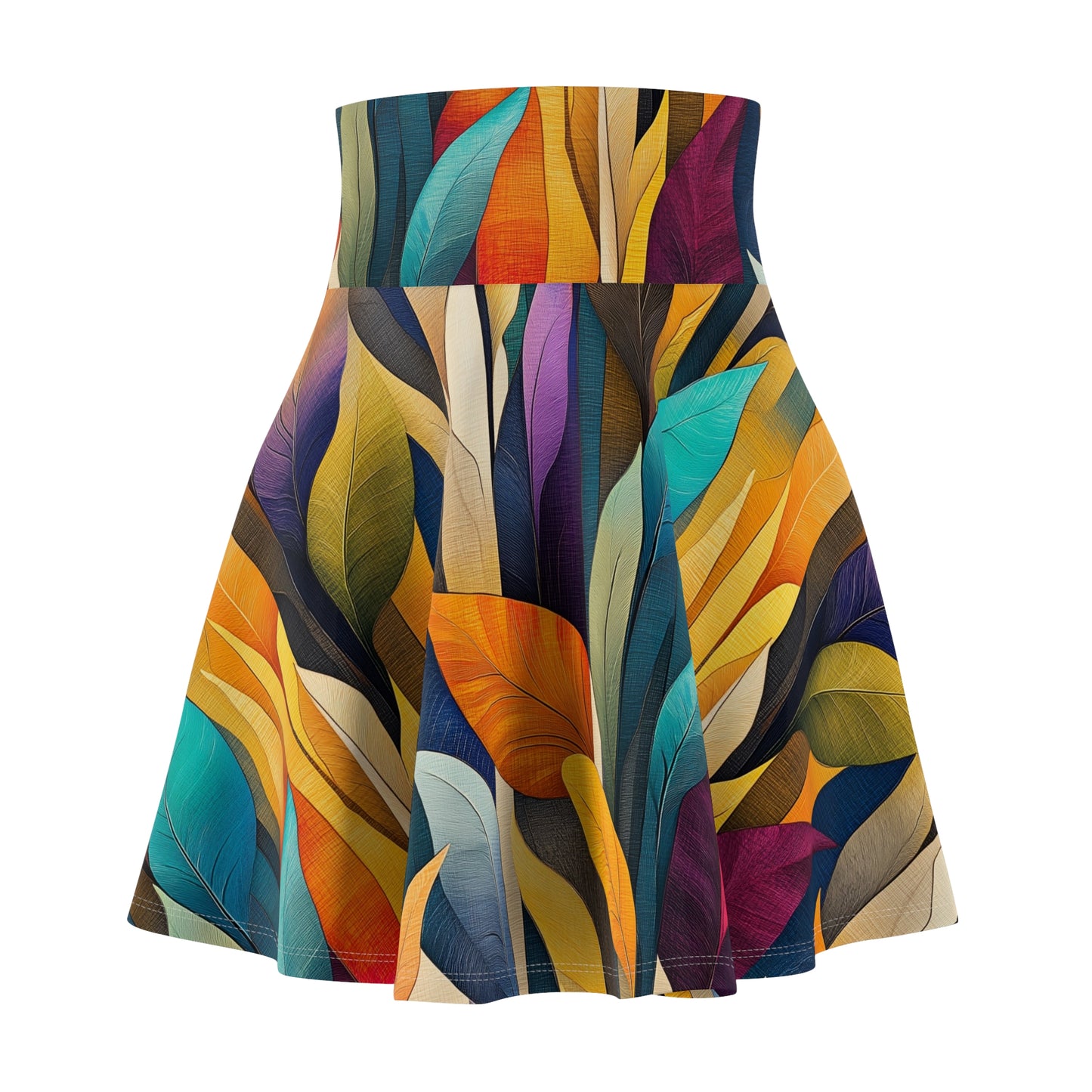 Abstract Garden - Skater Skirt