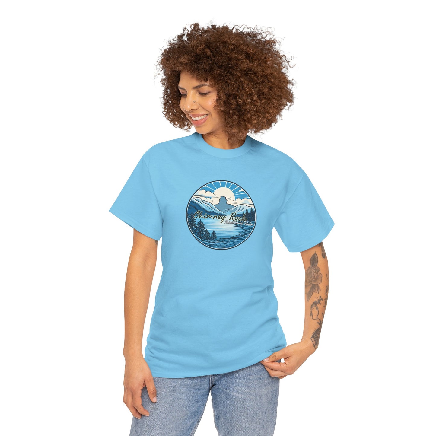 Blue Chimney Rock Unisex Heavy Cotton Tee