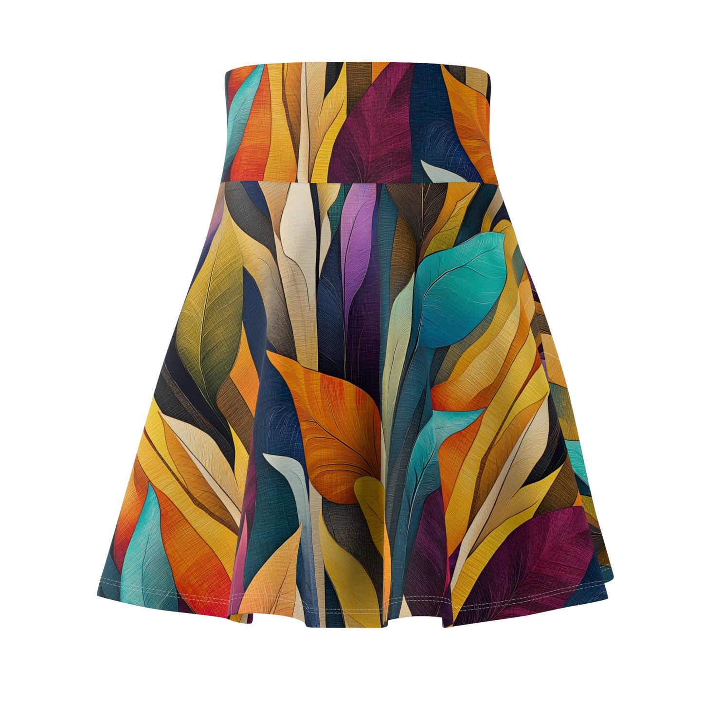 Abstract Garden - Skater Skirt