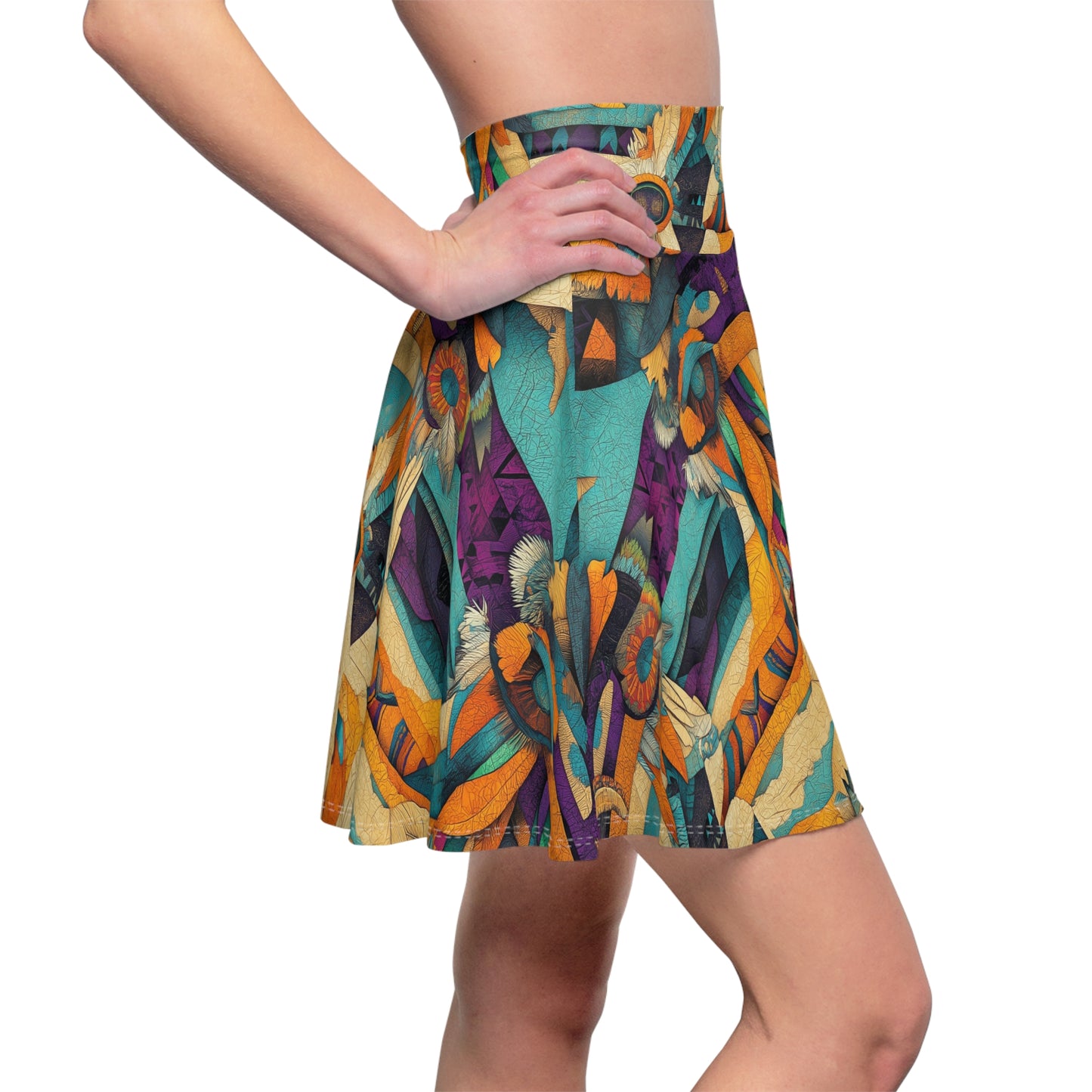 Tribal Eyes - Skater Skirt