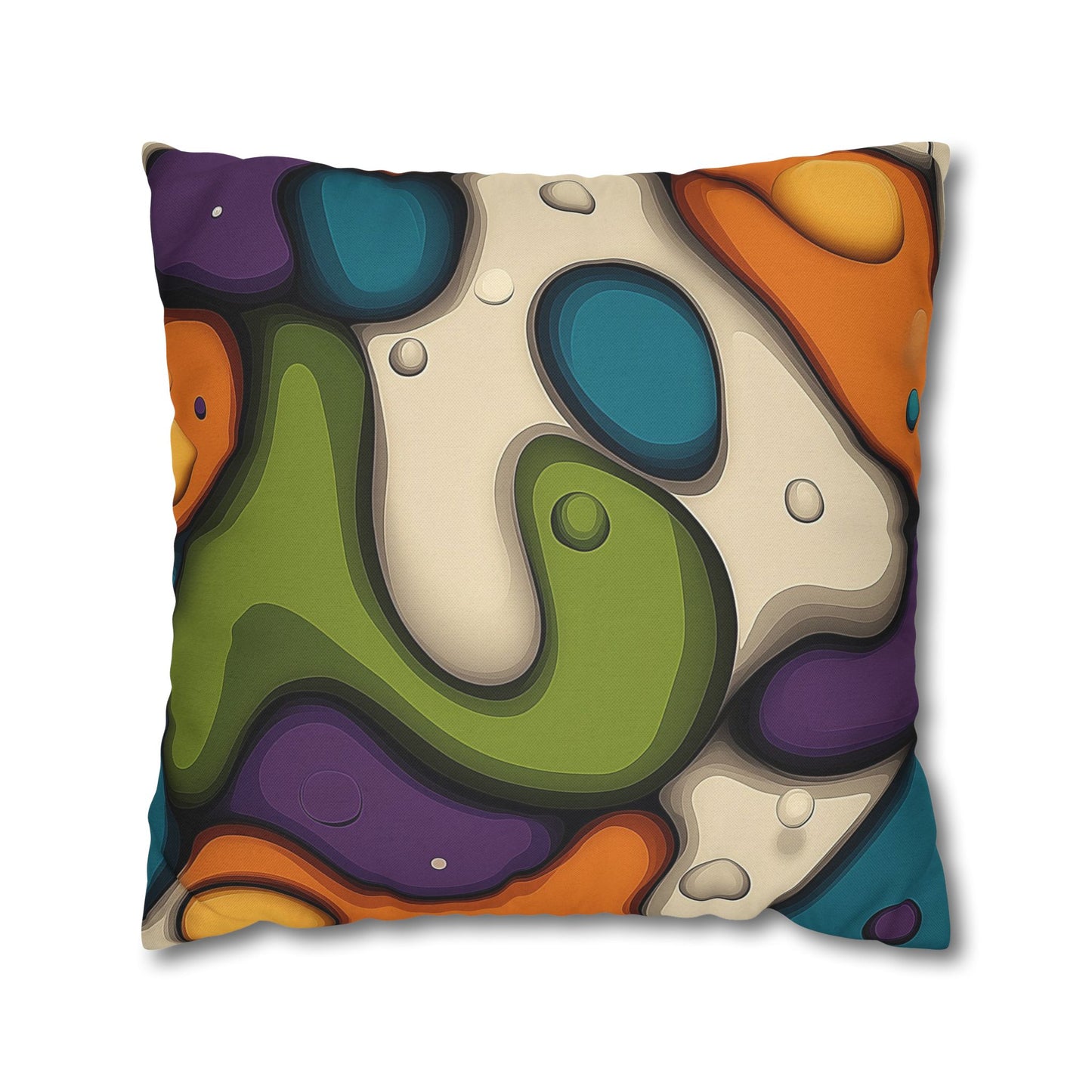 Lava Lamp Dreams- Square Polyester Pillowcase