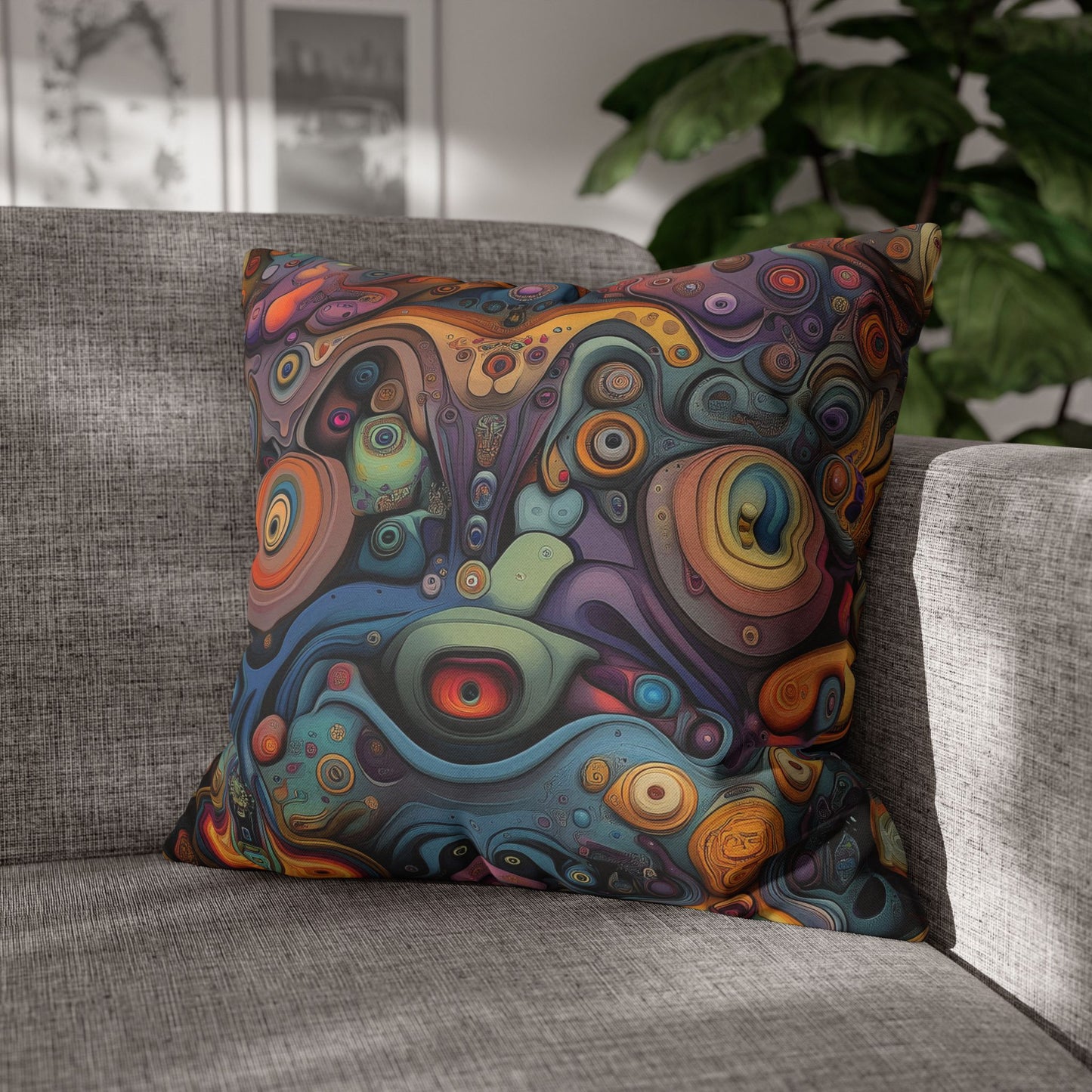 Surreal Vortex- Square Polyester Pillowcase