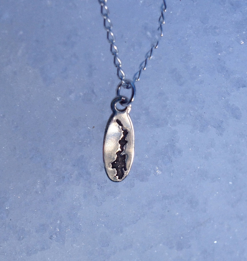 Priest Lake Pendant Necklace in Sterling Silver