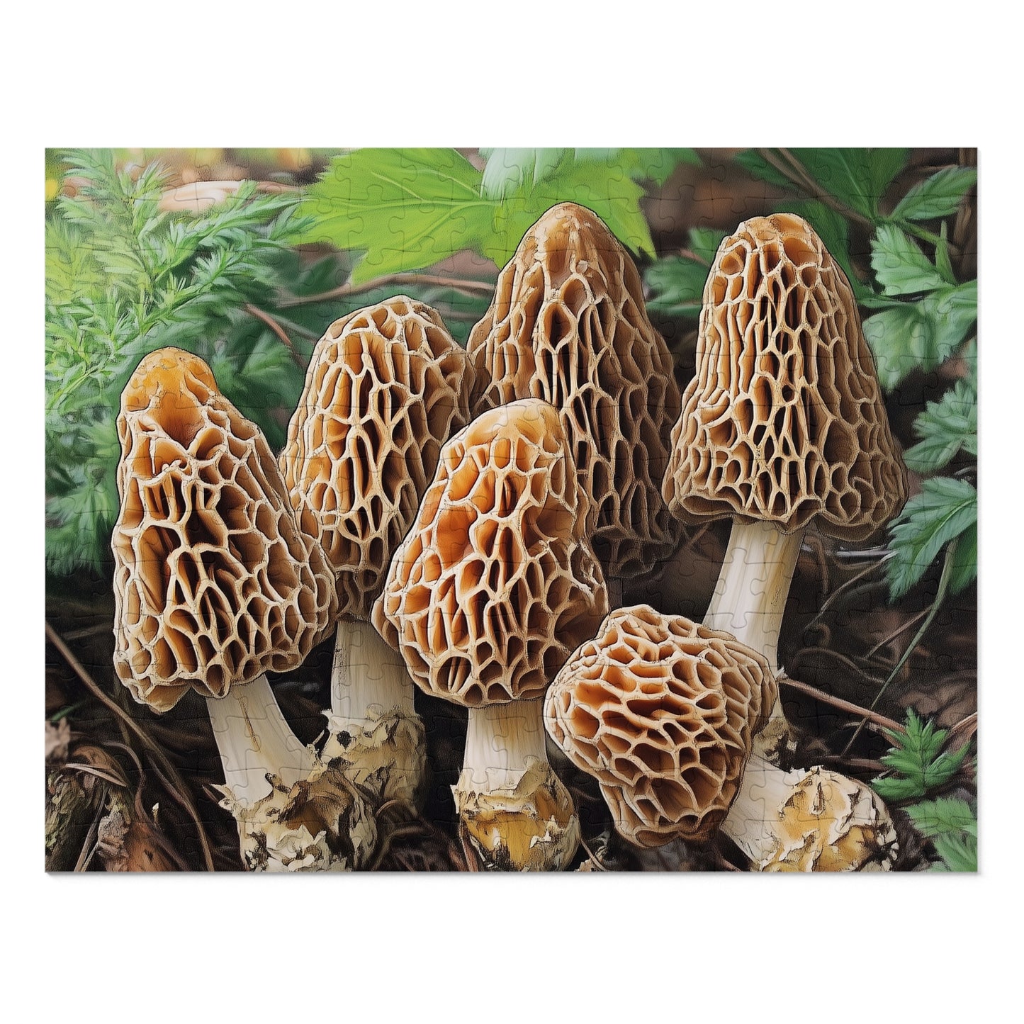 Priest Lake Morel Mushroom Jigsaw Puzzle