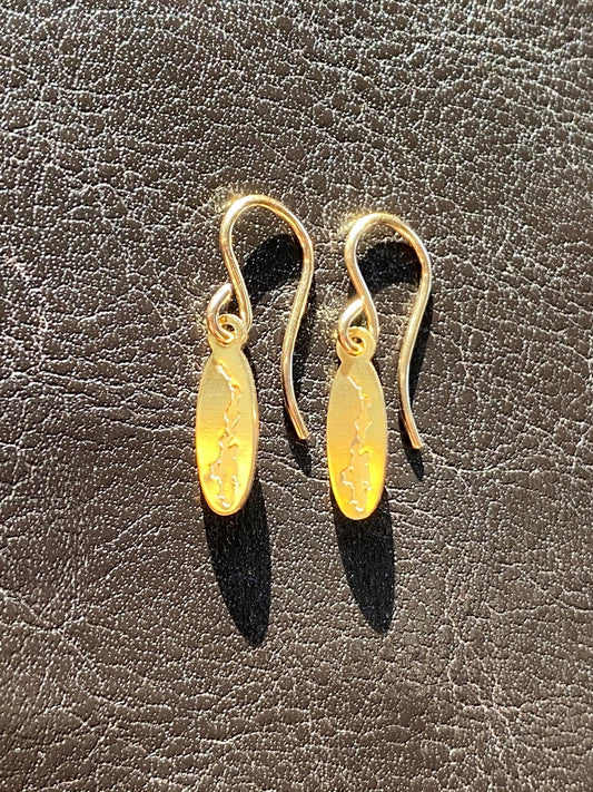 Priest Lake Pendant Fishhook Earrings