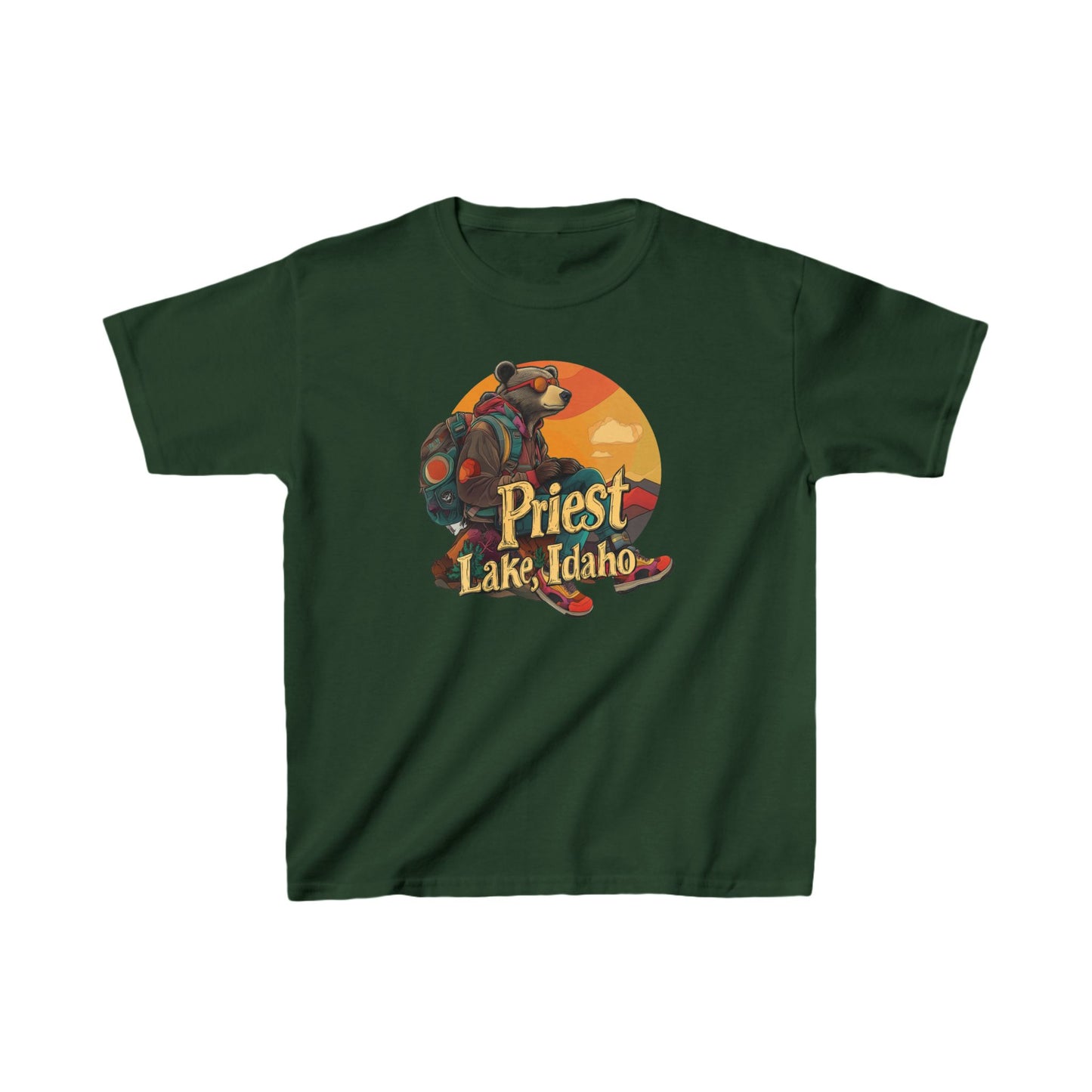 Hiker Bear 1 Kids T-shirt