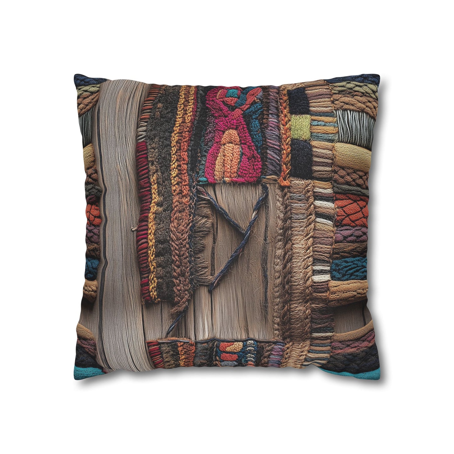 Woven Wonders - Square Polyester Pillowcase