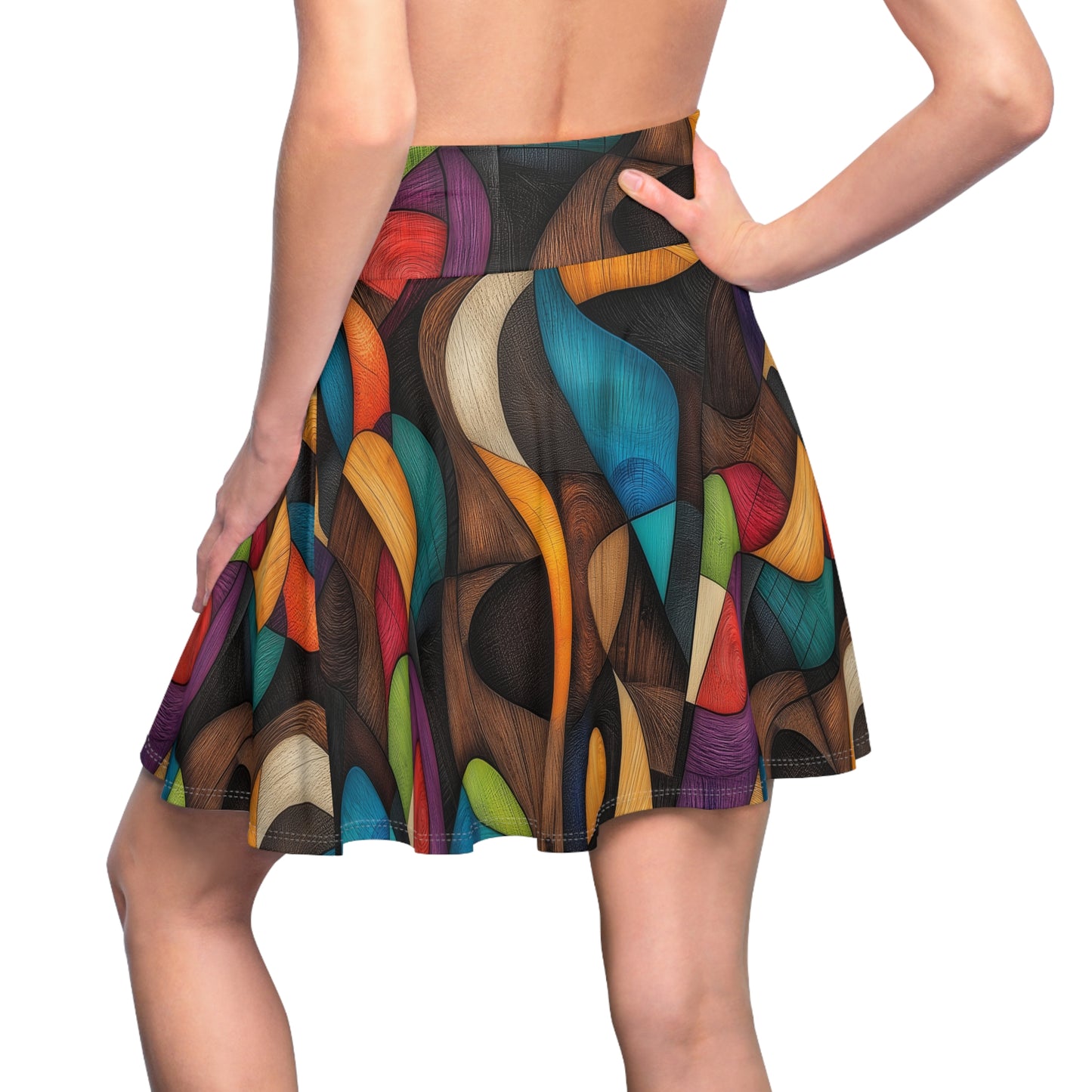 Chromatic Whirlwind Skater Skirt