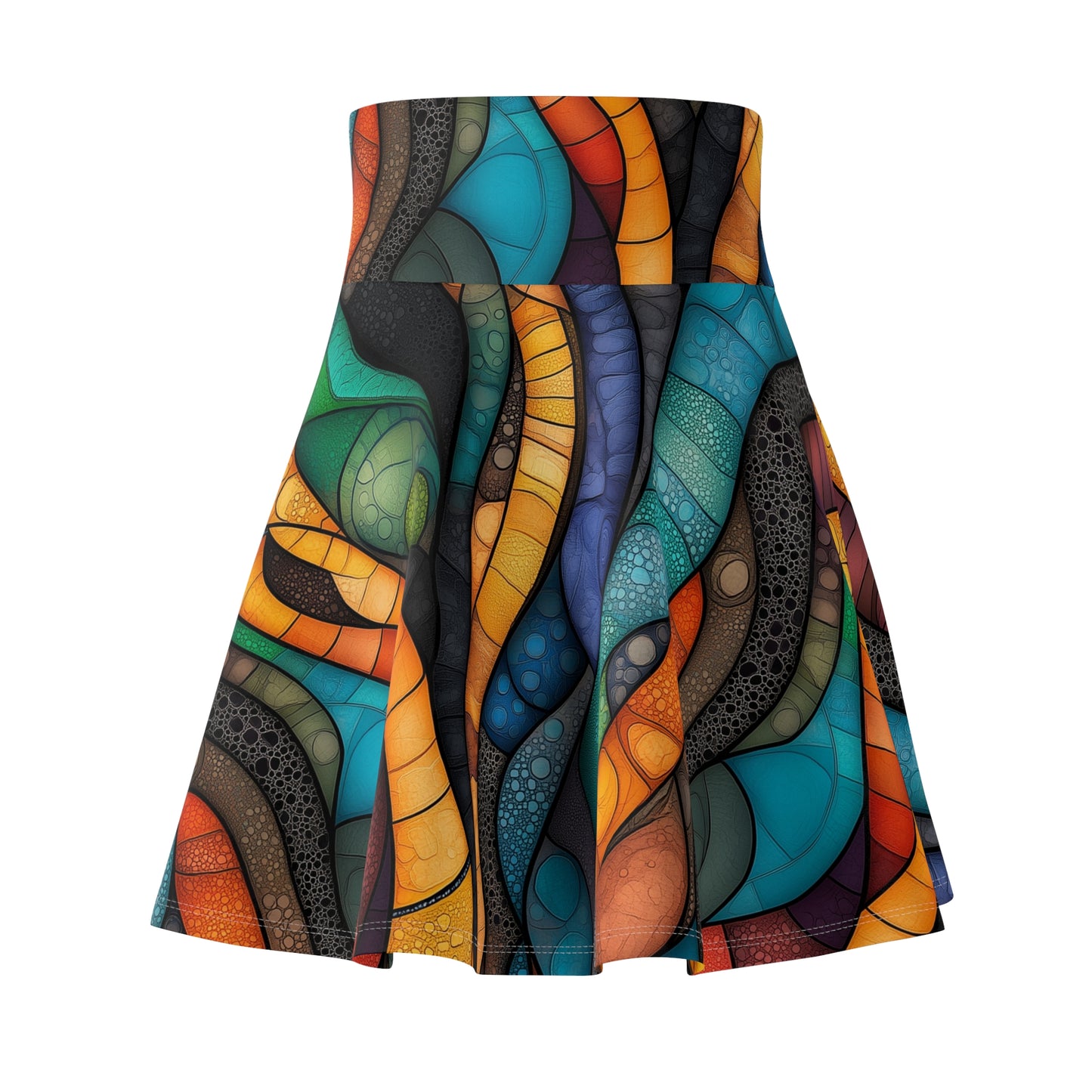 Undulating Hues - Skater Skirt