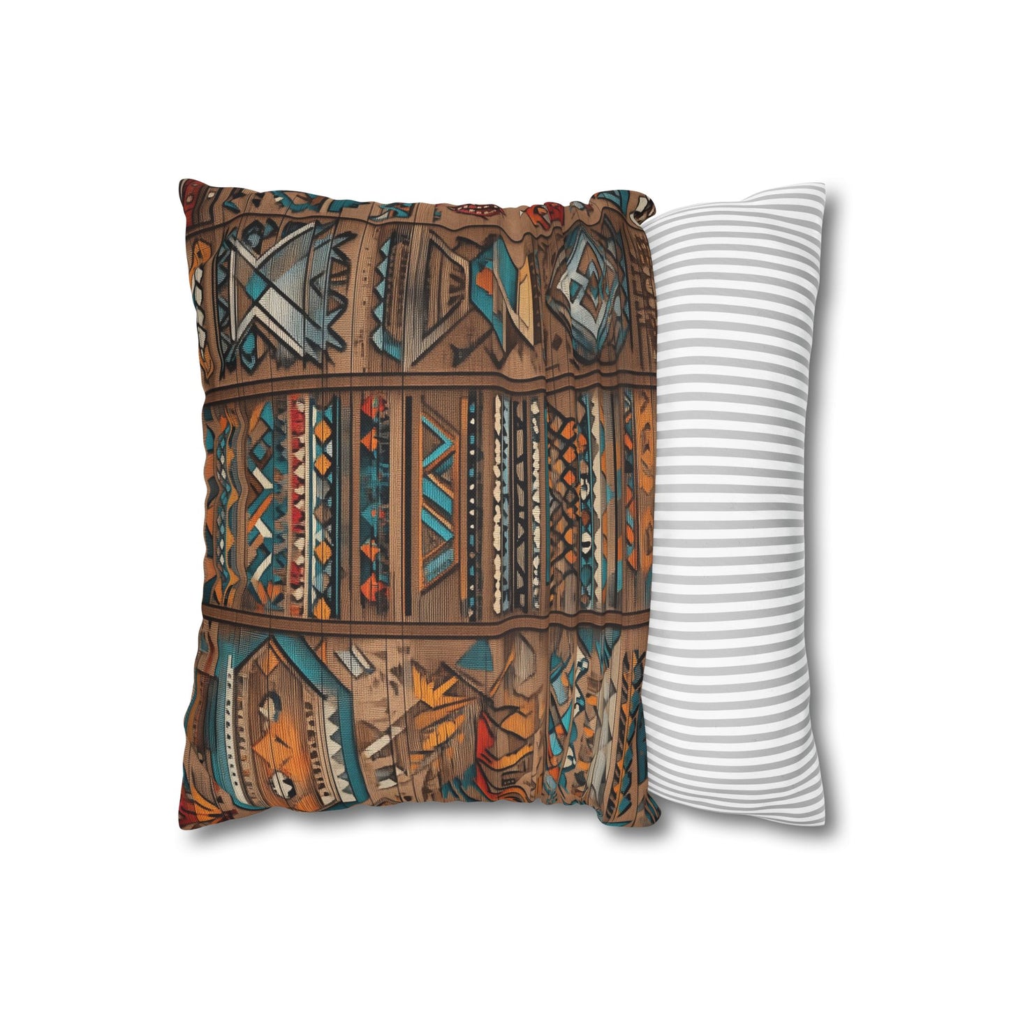 Indigenous Tapestry - Square Polyester Pillowcase