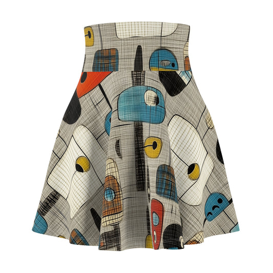 Abstract Nostalgia - Skater Skirt