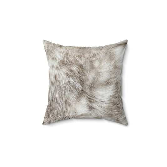 Priest Lake Snow Shoe Hare Polyester Pillow