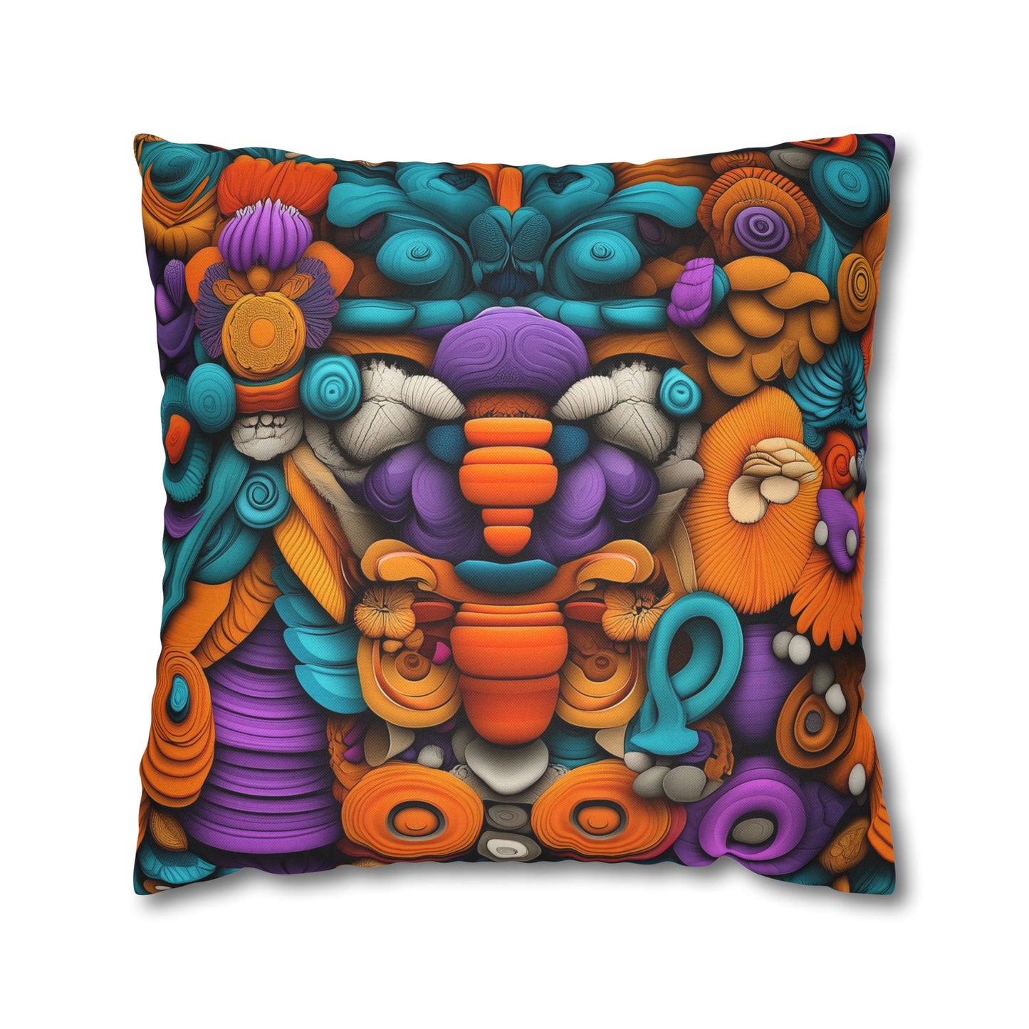 Chromatic Reverie- Square Polyester Pillowcase