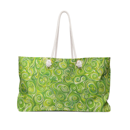 Green Swirlino Weekender Bag