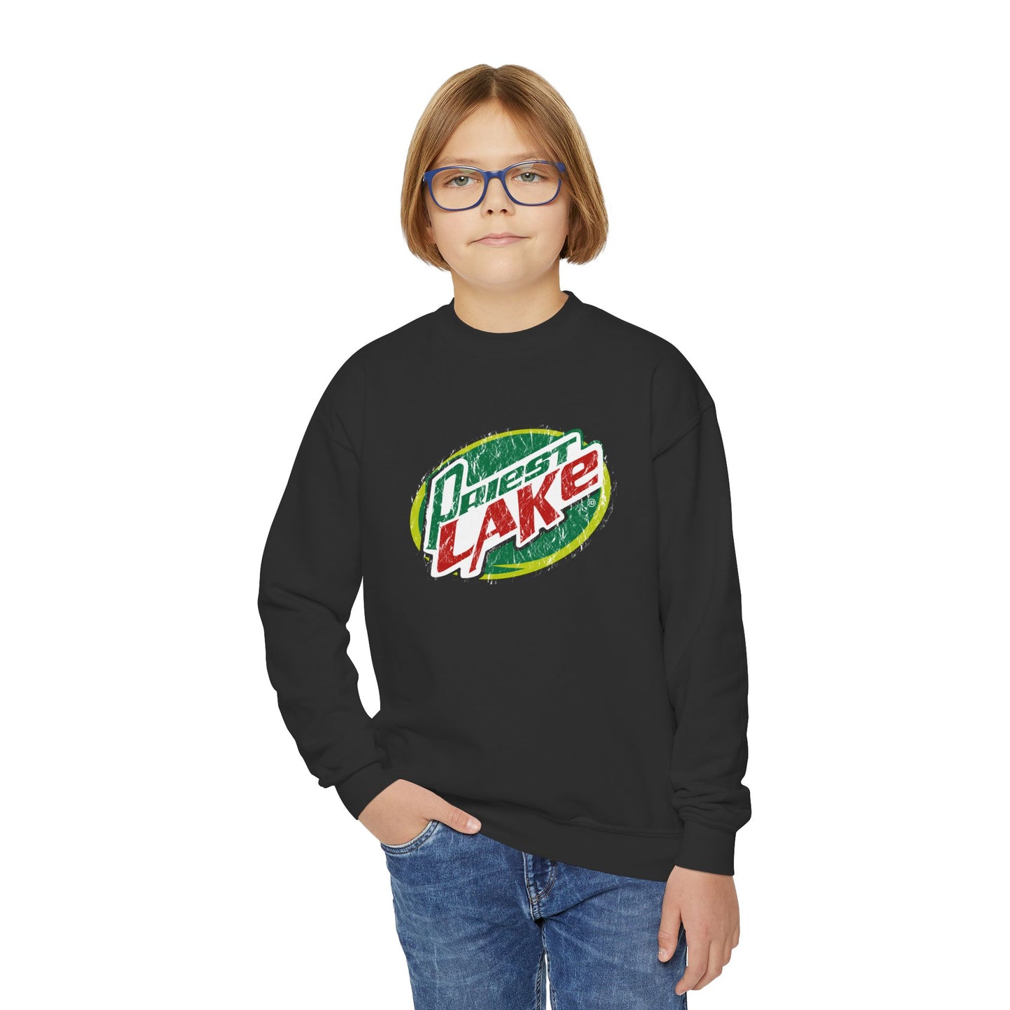 Priest Lake Dew Youth Crewneck Sweatshirt