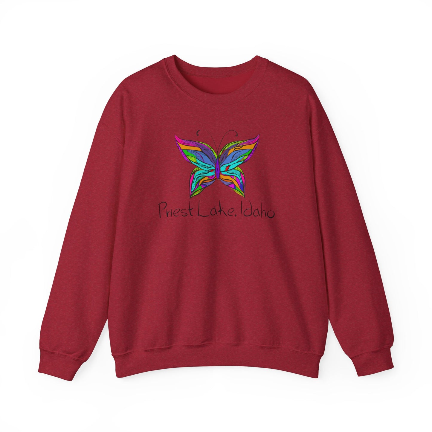 Priest Lake Butterfly Unisex Heavy Blend™ Crewneck Sweatshirt