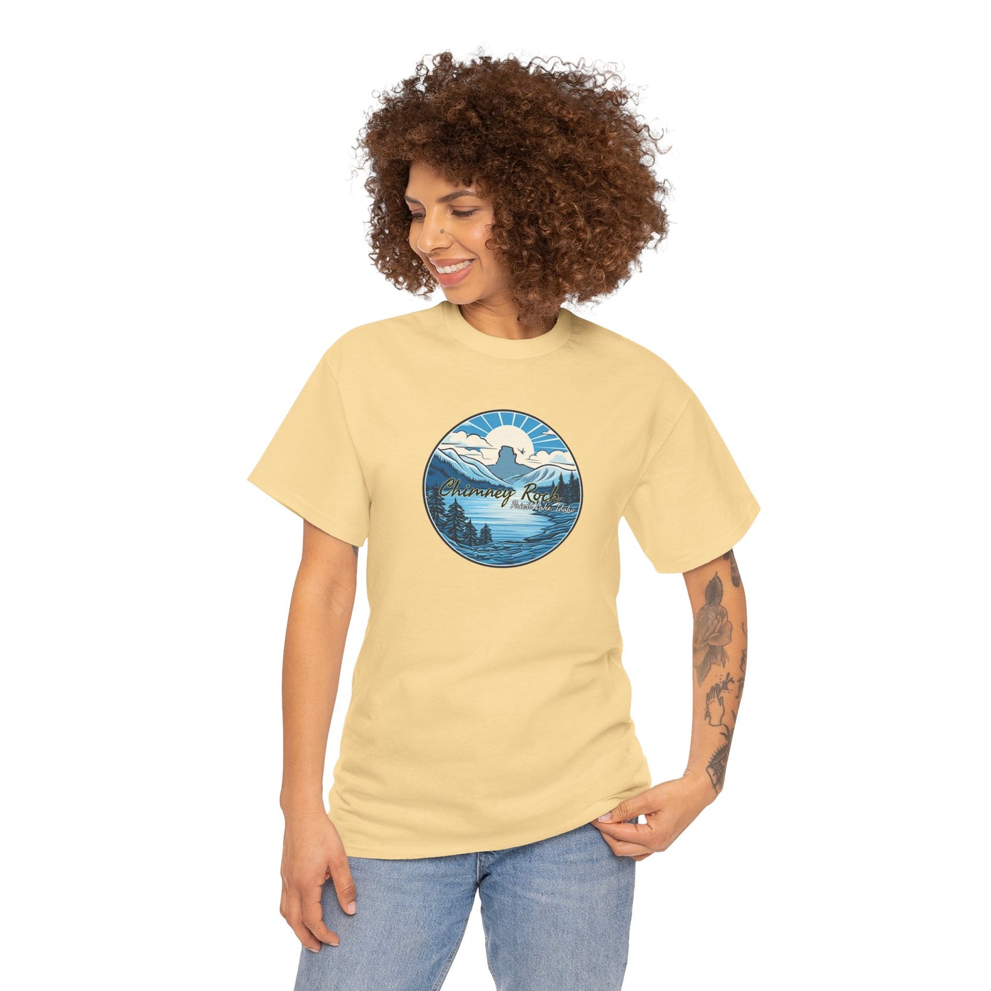 Blue Chimney Rock Unisex Heavy Cotton Tee