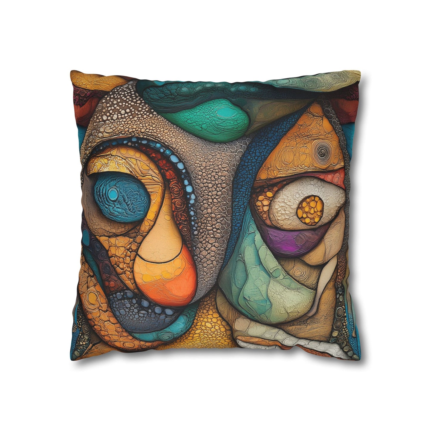 Swirling Depths - Square Polyester Pillowcase