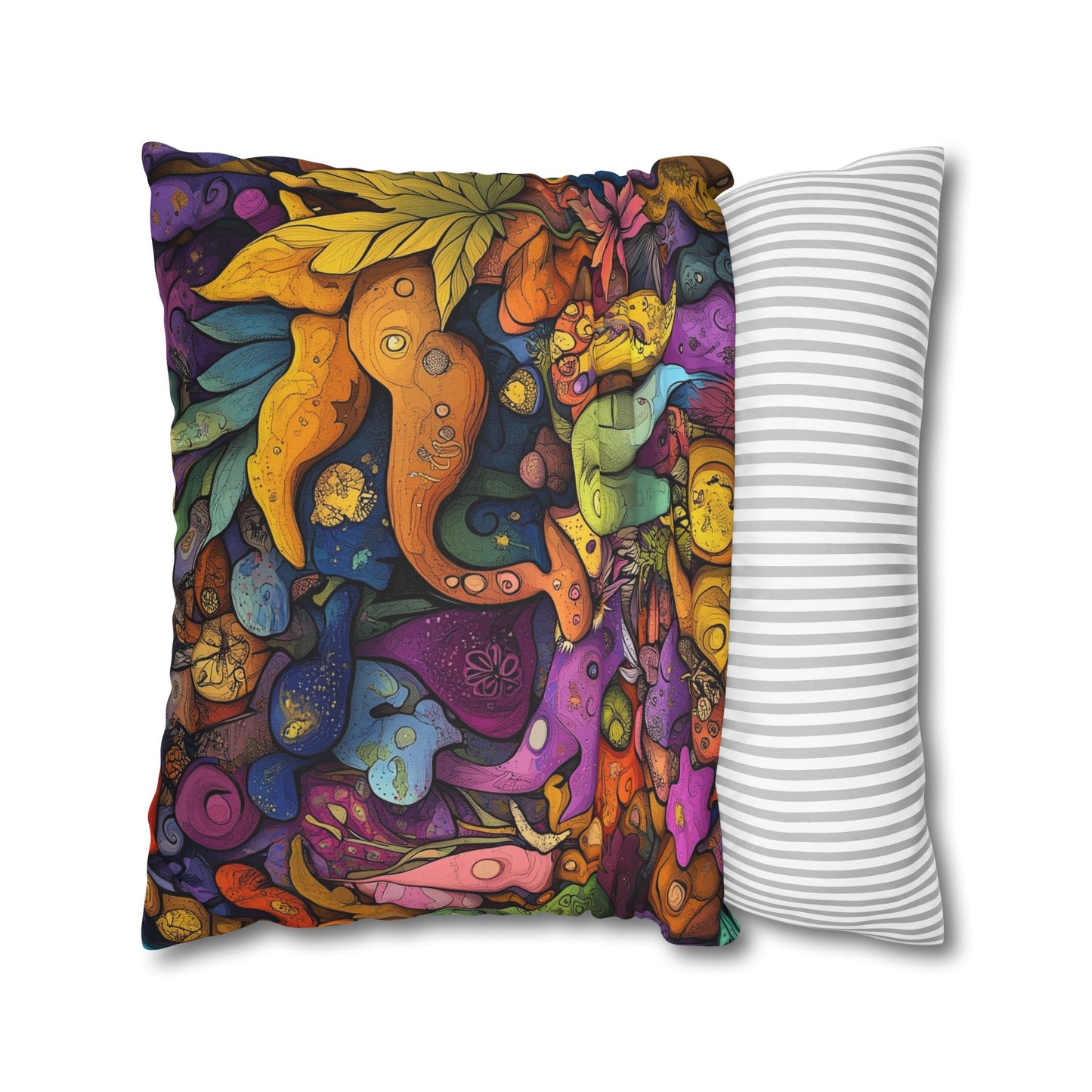 Kaleidoscopic Dream- Square Polyester Pillowcase