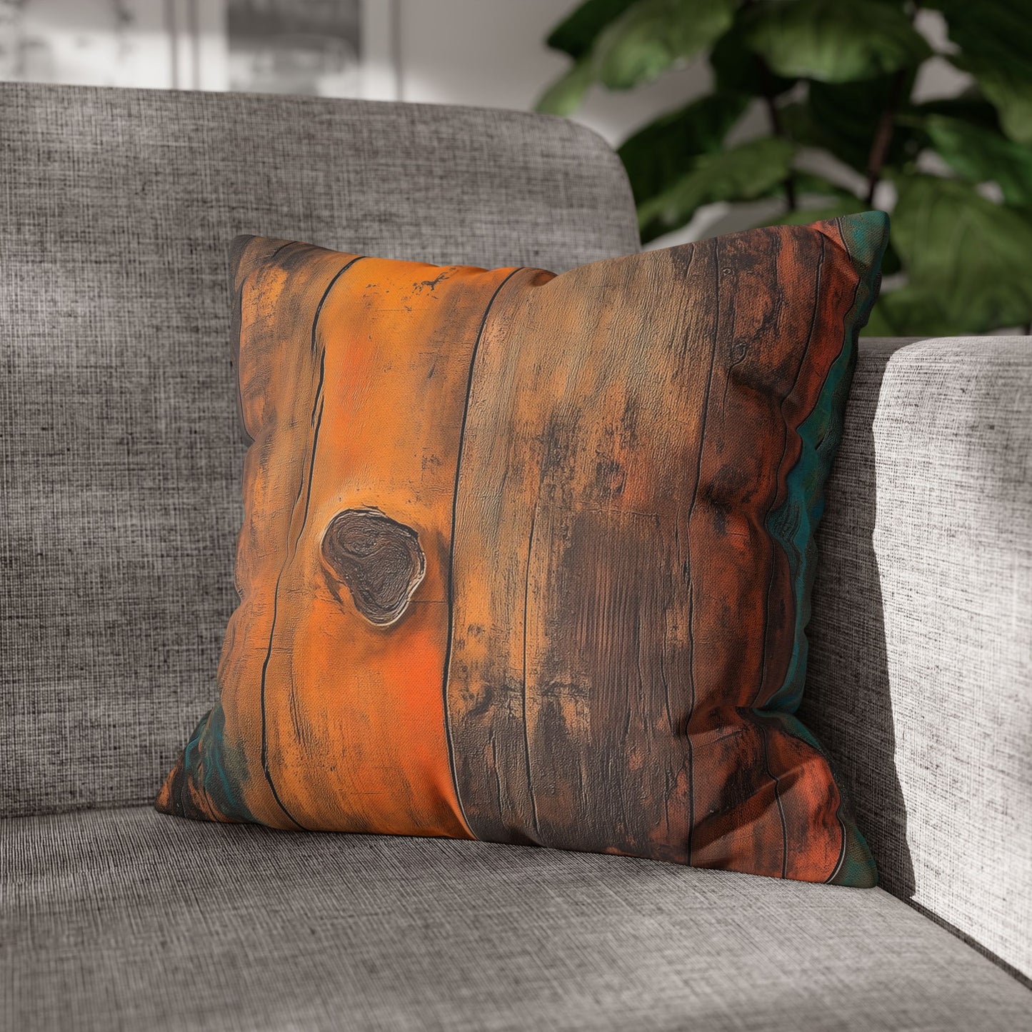 Vibrant Decay - Square Polyester Pillowcase