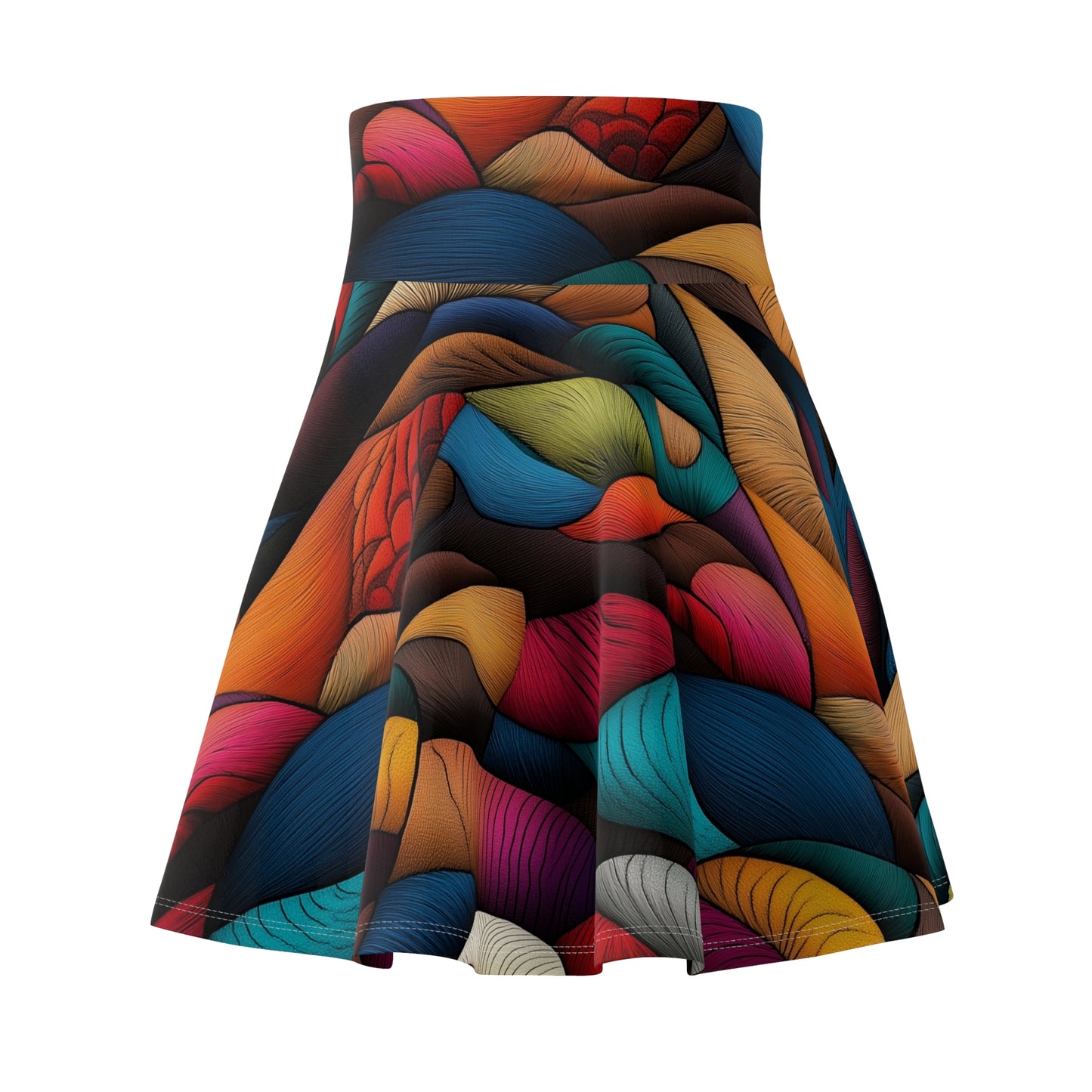 Fluid Tapestry Skater Skirt