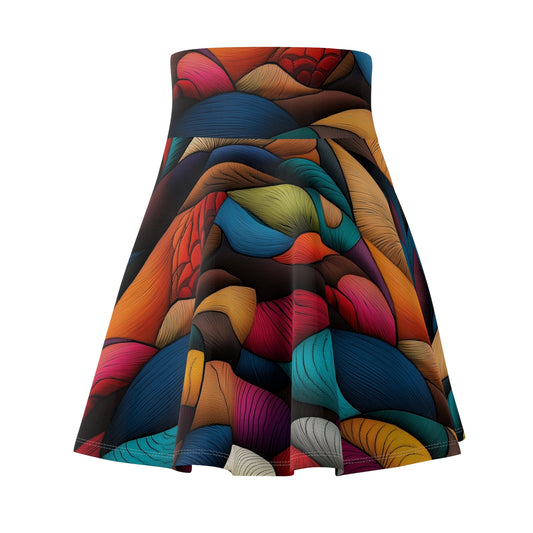 Fluid Tapestry - Skater Skirt
