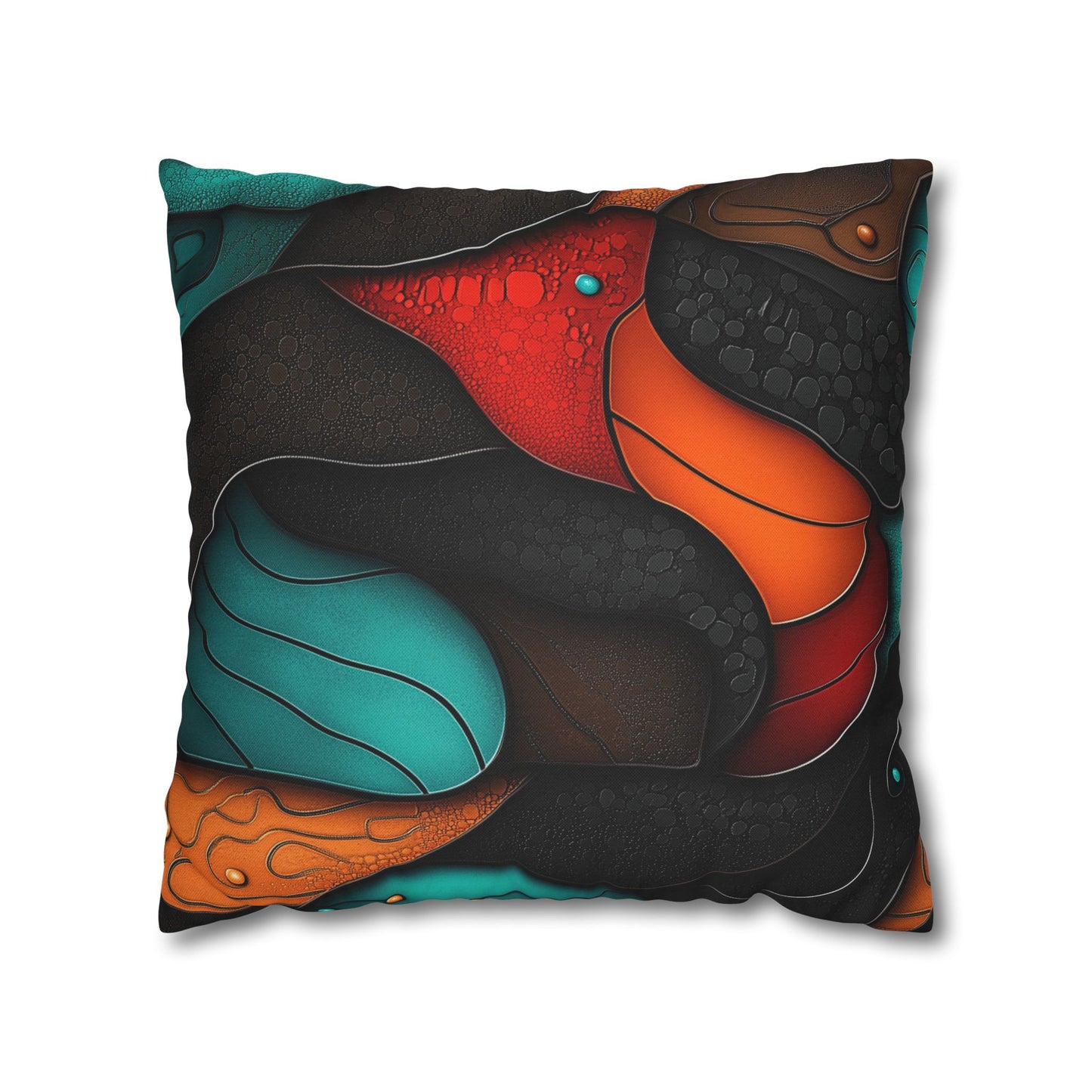 Cellular Symphony - Square Polyester Pillowcase