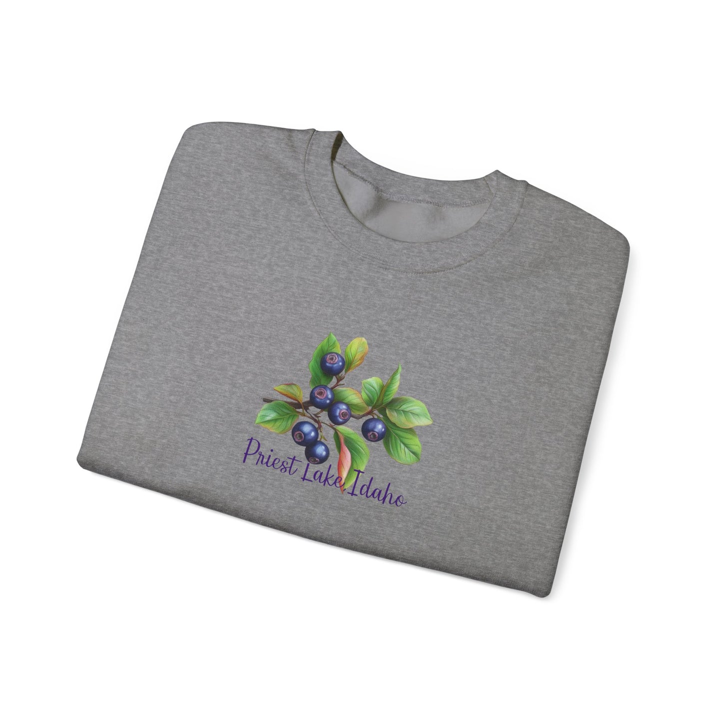 Priest Lake Huckleberry Unisex Heavy Blend™ Crewneck Sweatshirt