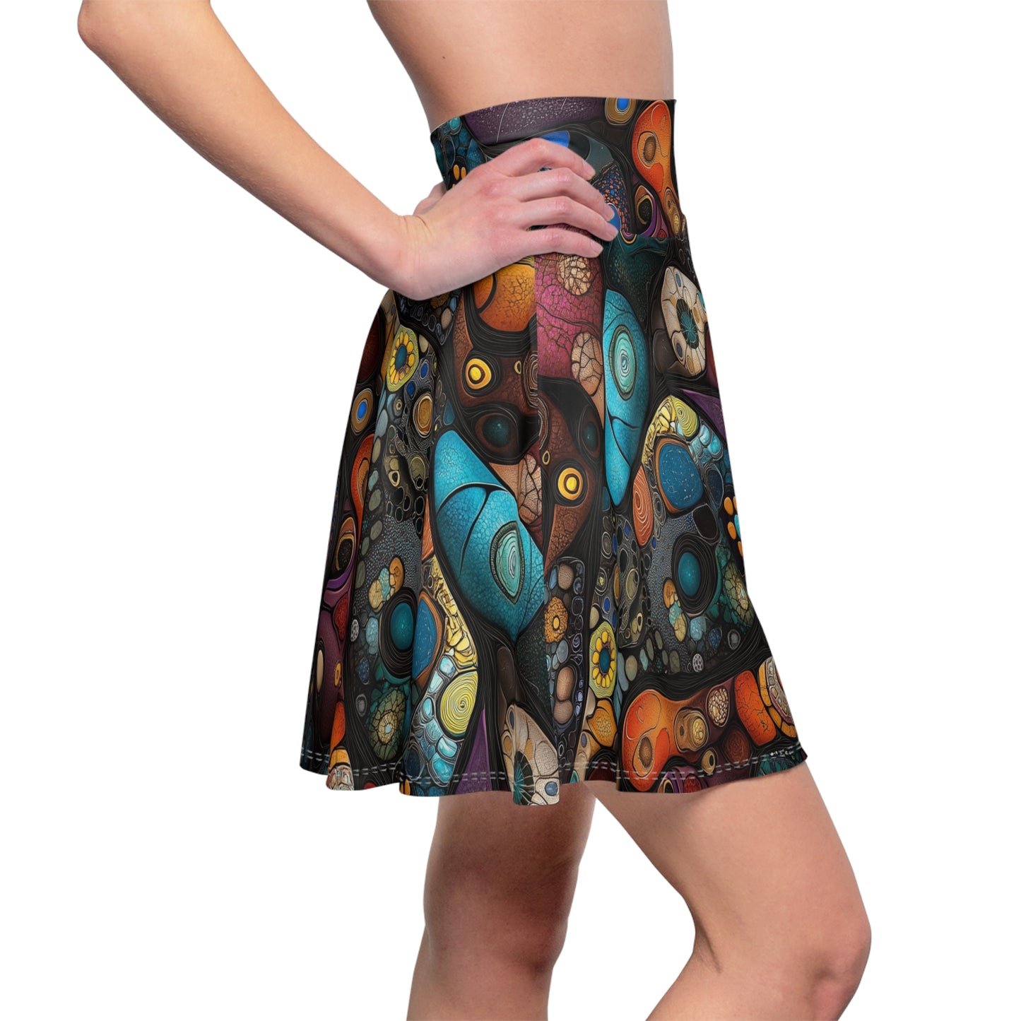 Microcosmic Tapestry - Skater Skirt