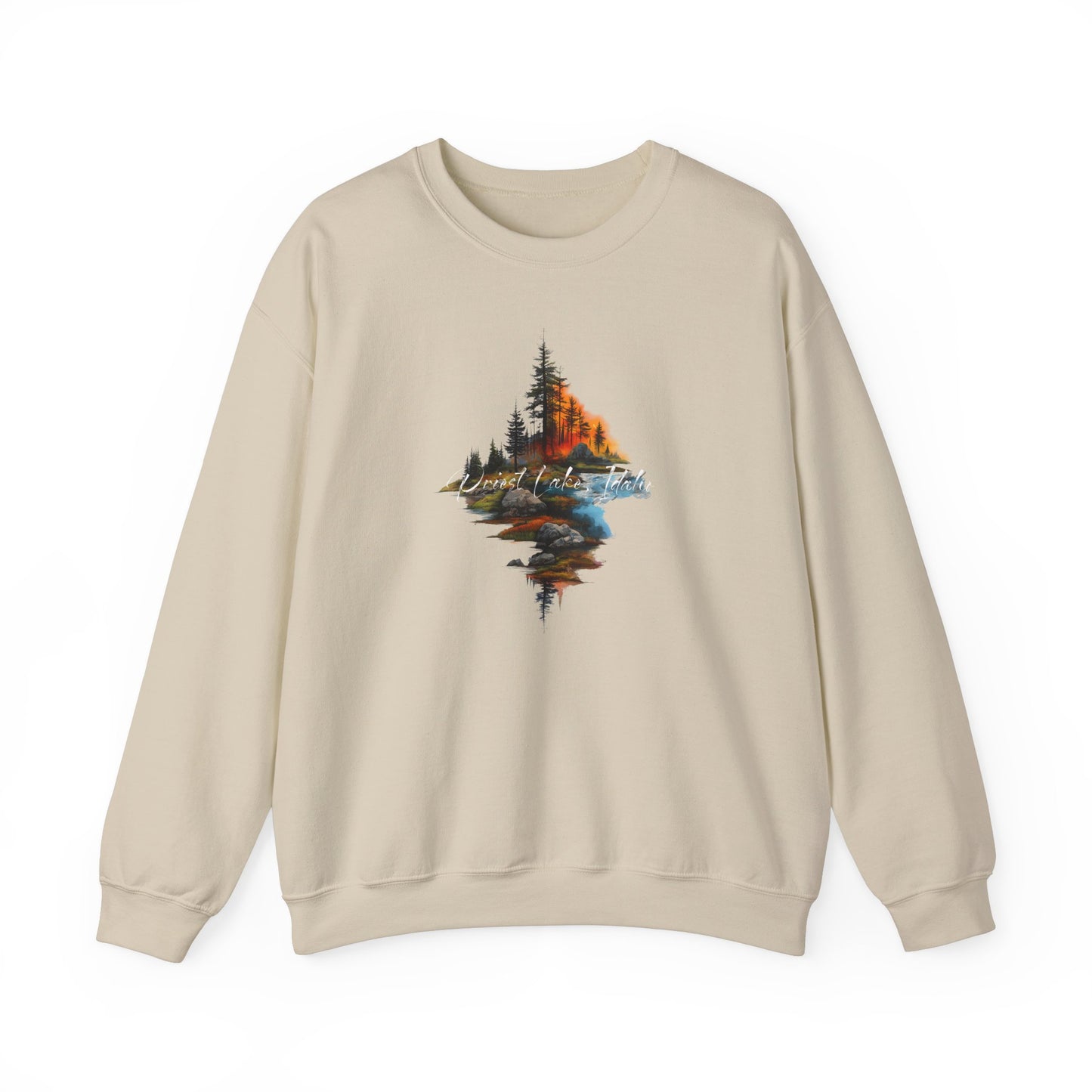 Priest Lake Point Heavy Blend™ Crewneck Sweatshirt